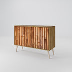 NATURAL WOOD 2-Door Sideboard
