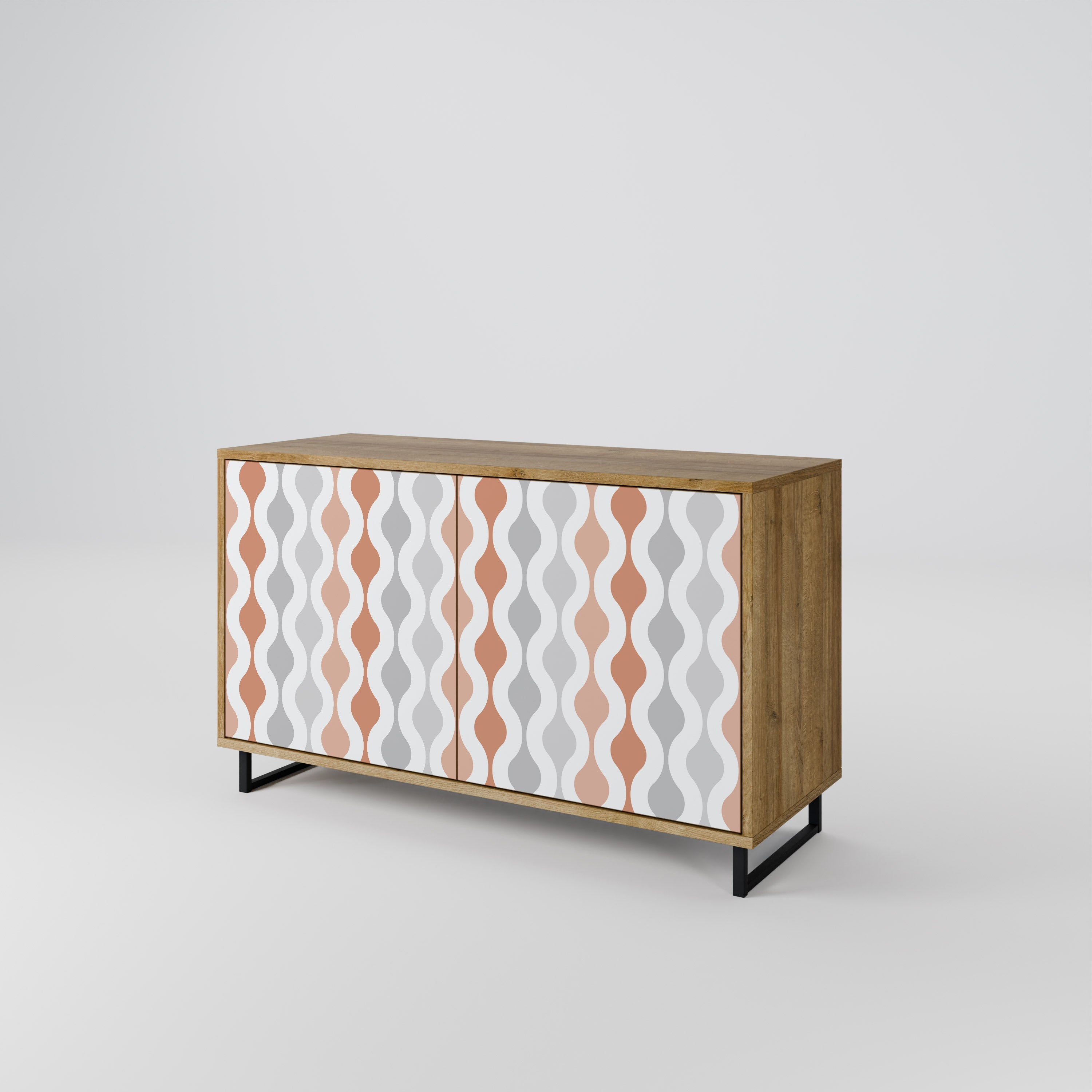 HAZY NOSTALGIA 2-Door Sideboard in Oak Effect