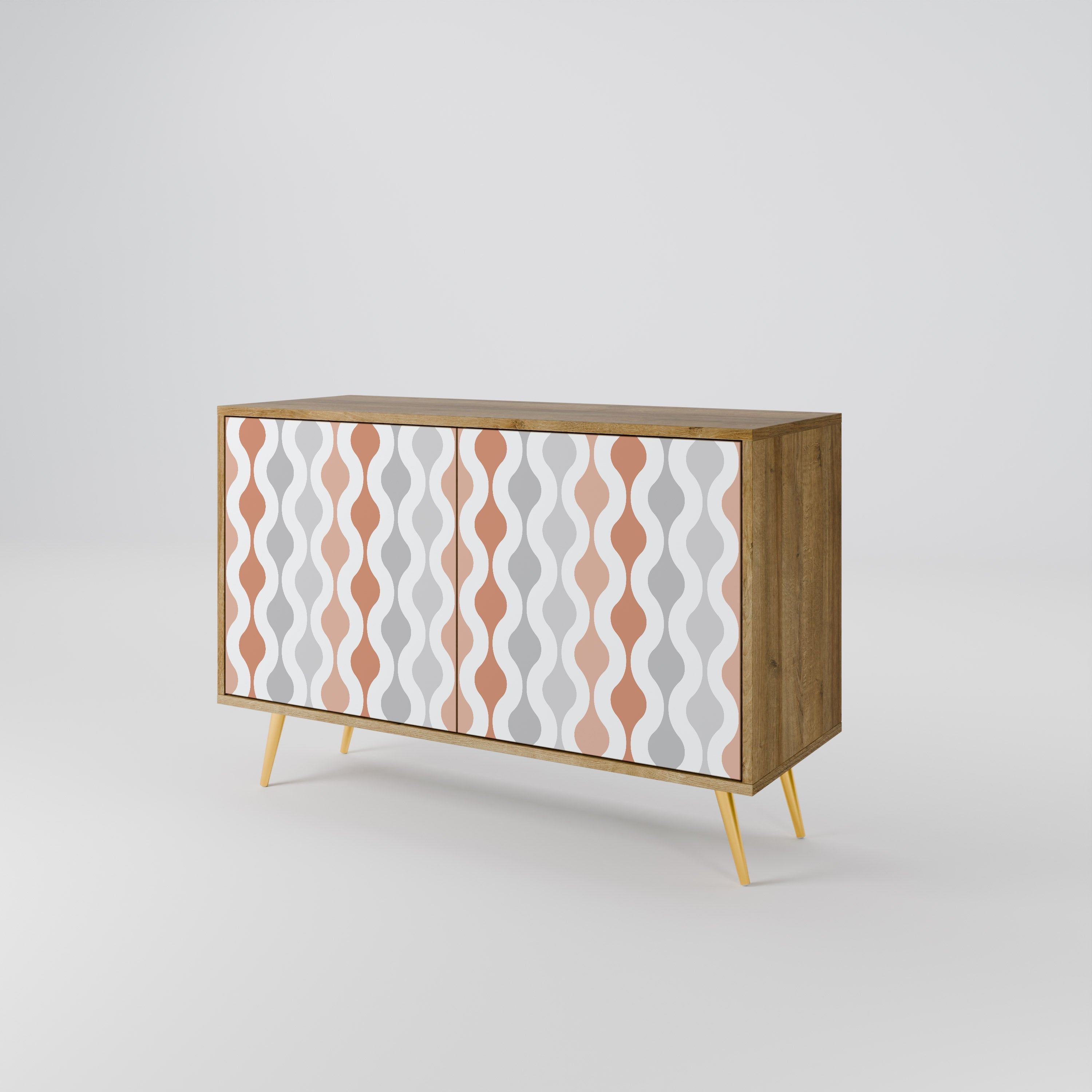 HAZY NOSTALGIA 2-Door Sideboard in Oak Effect