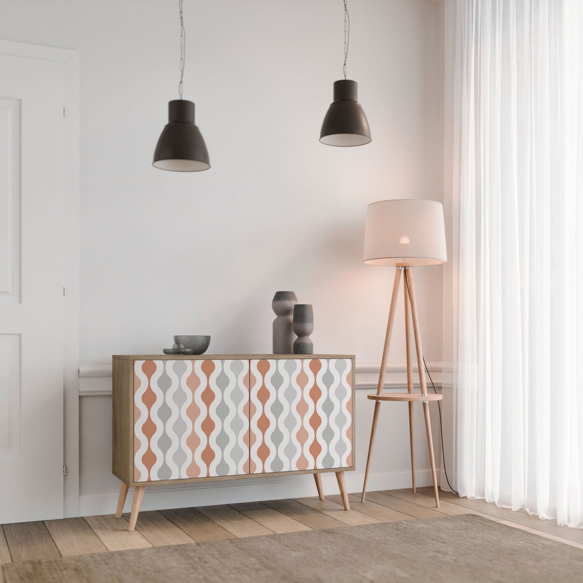 HAZY NOSTALGIA 2-Door Sideboard in Oak Effect
