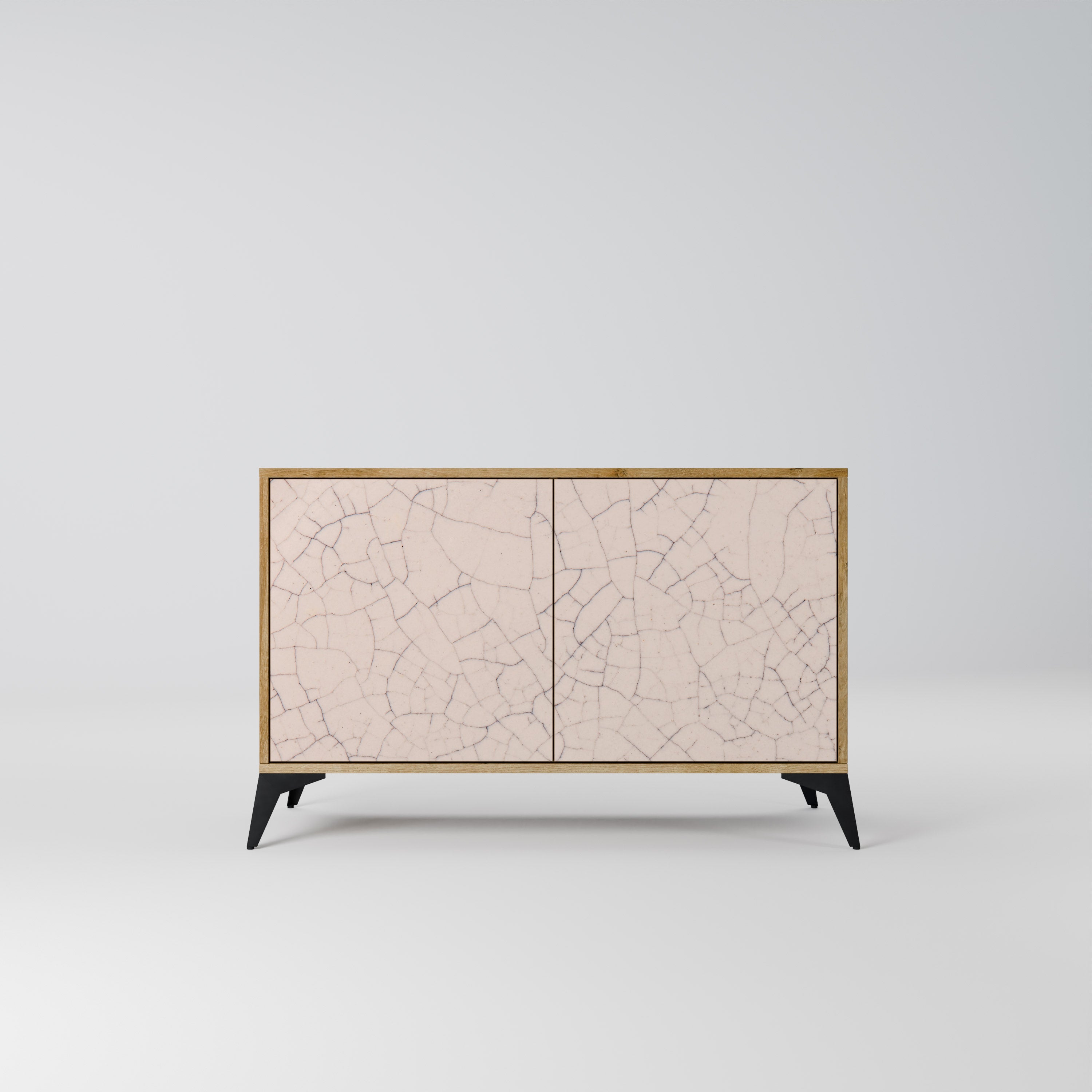 CERAMIC TEXTURE 2-Door Sideboard in Oak Effect