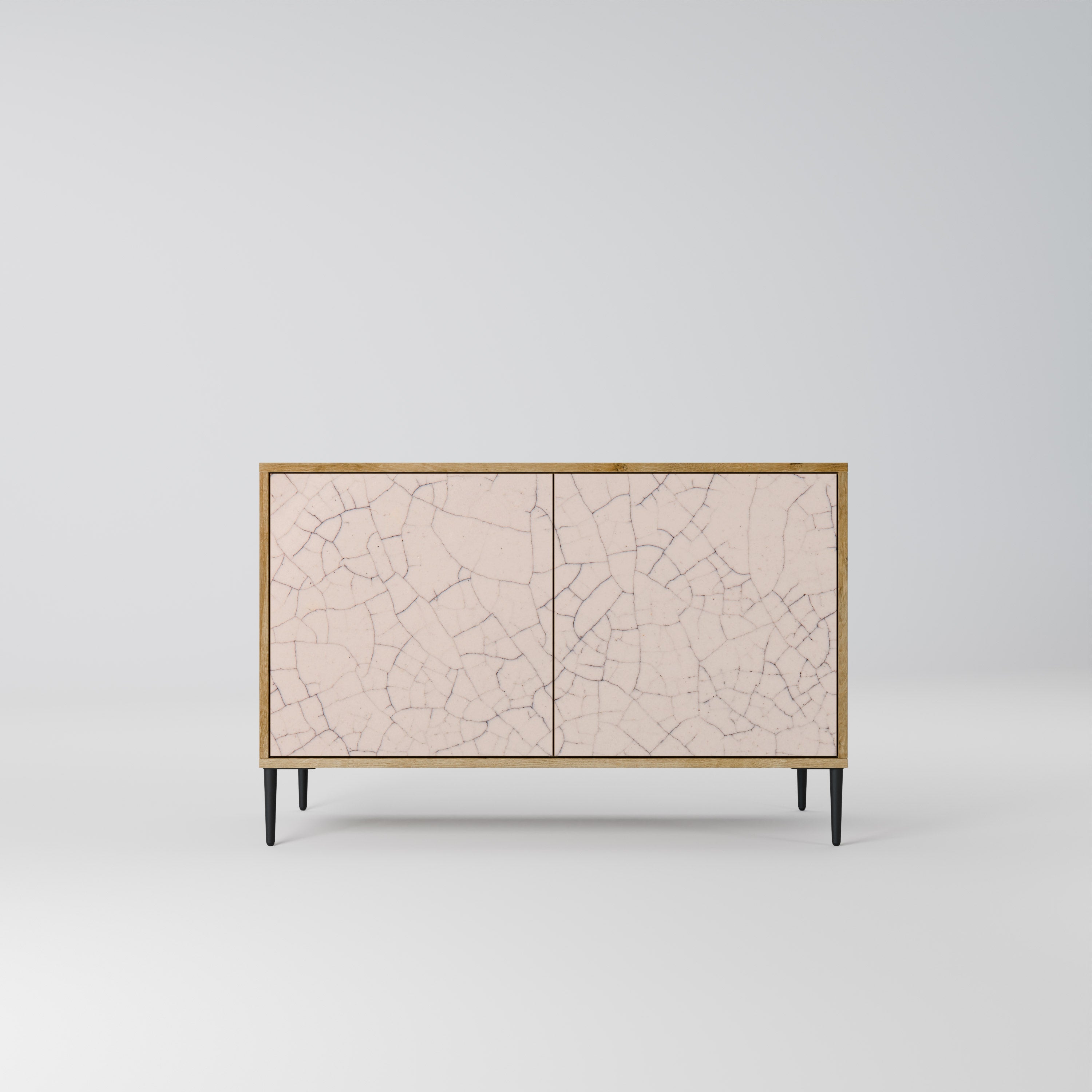 CERAMIC TEXTURE 2-Door Sideboard in Oak Effect