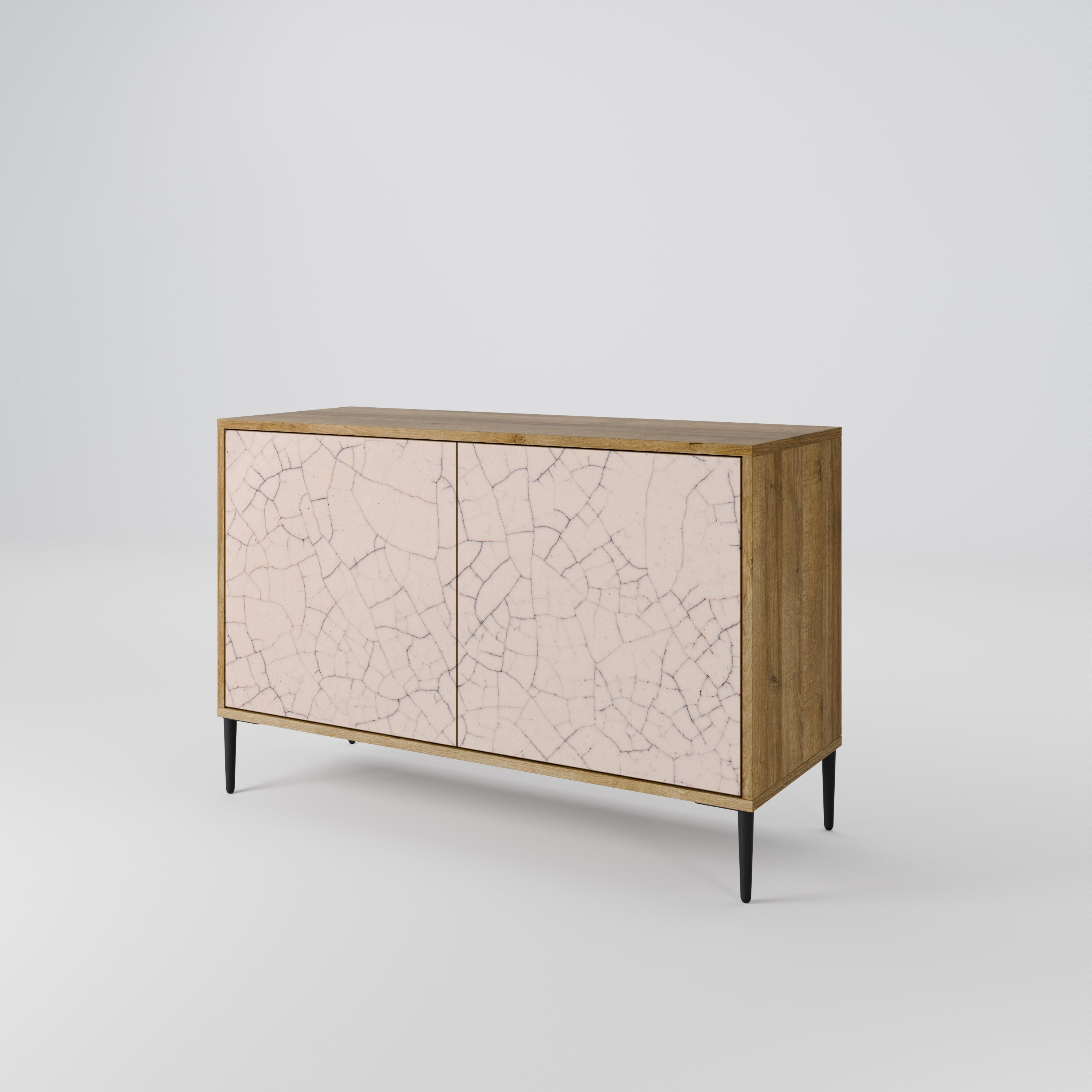 CERAMIC TEXTURE 2-Door Sideboard in Oak Effect