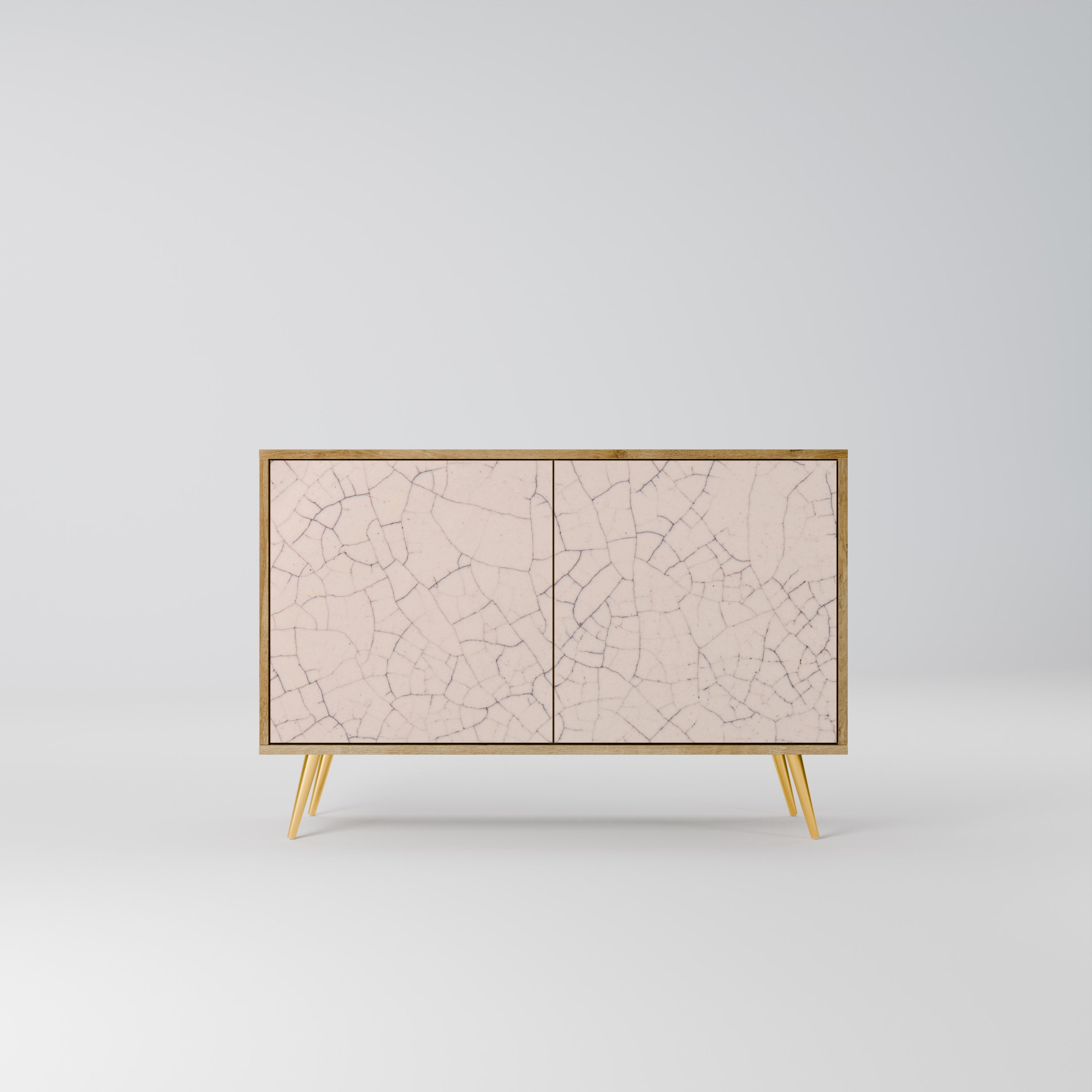 CERAMIC TEXTURE 2-Door Sideboard in Oak Effect