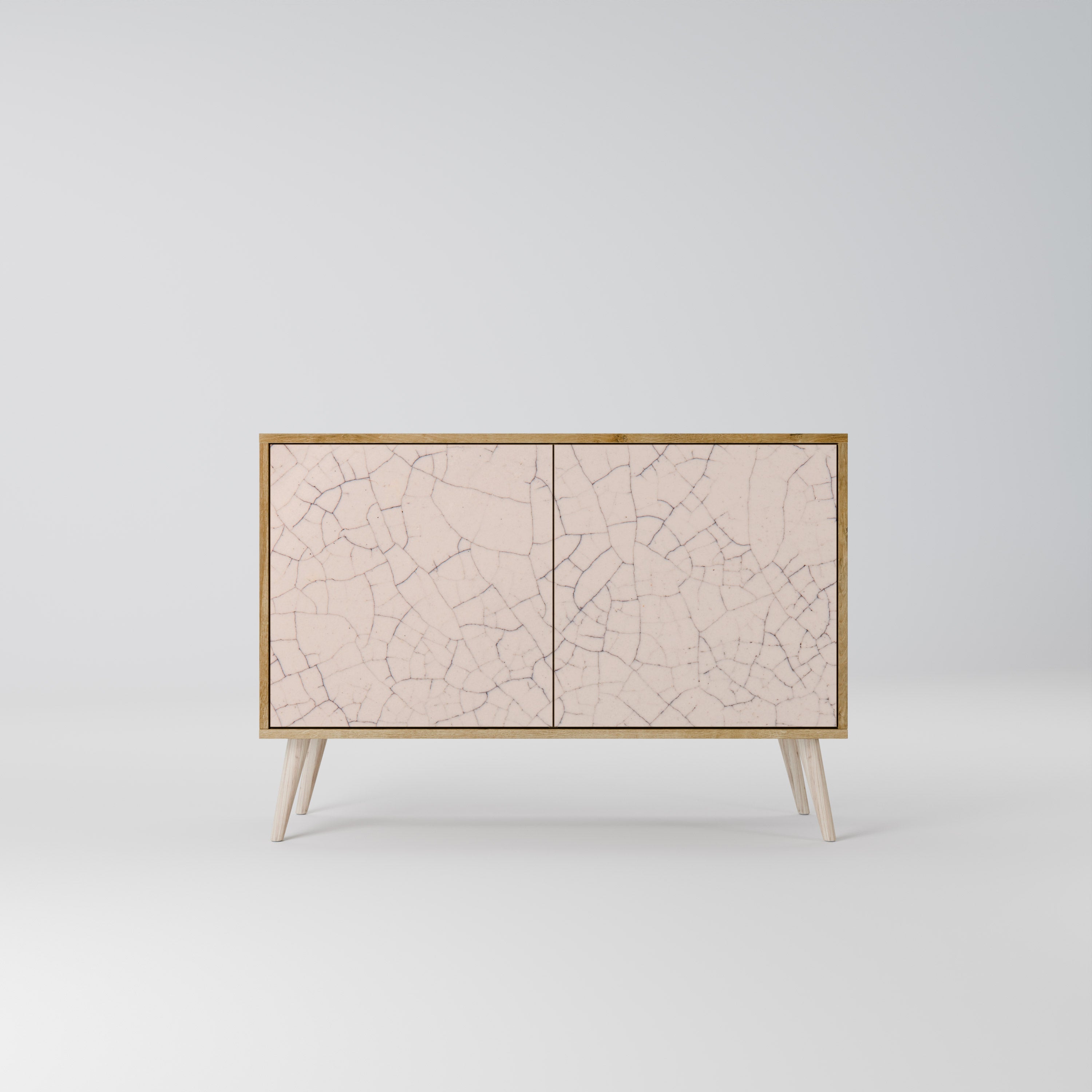 CERAMIC TEXTURE 2-Door Sideboard in Oak Effect