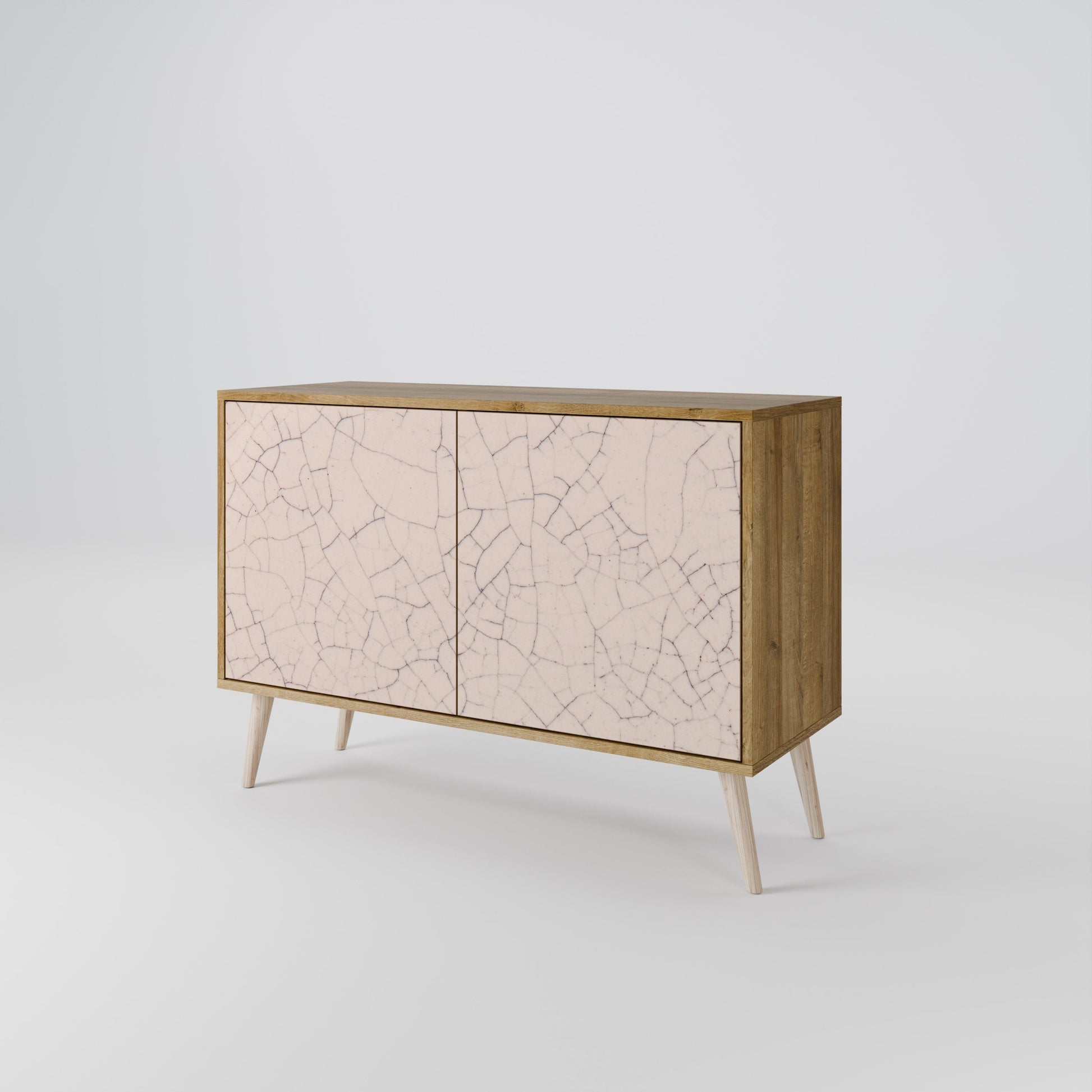 CERAMIC TEXTURE 2-Door Sideboard in Oak Effect