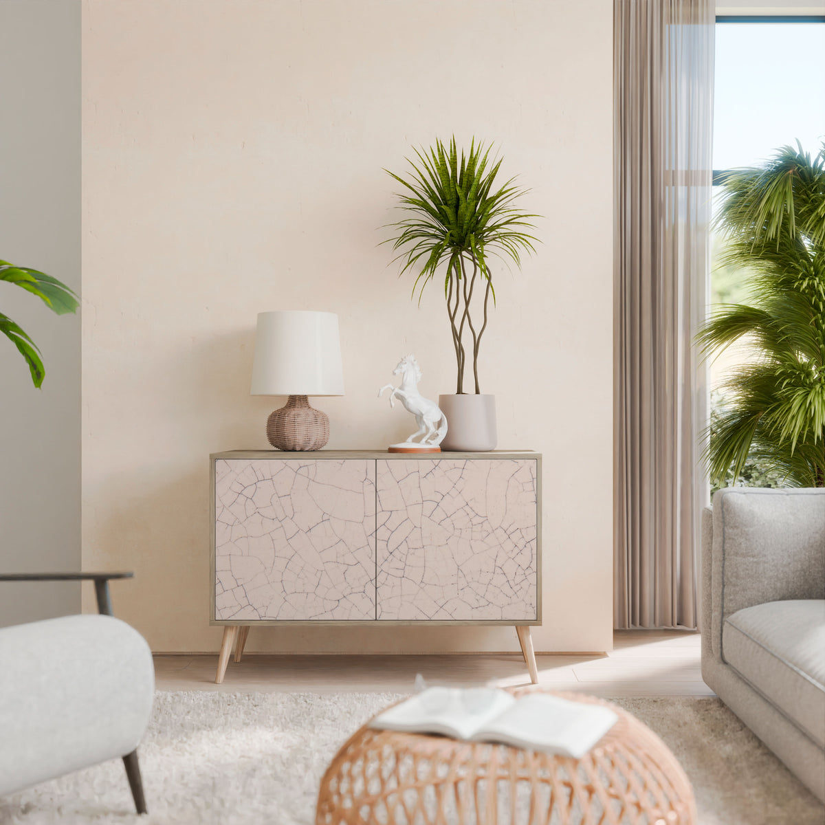 CERAMIC TEXTURE 2-Door Sideboard