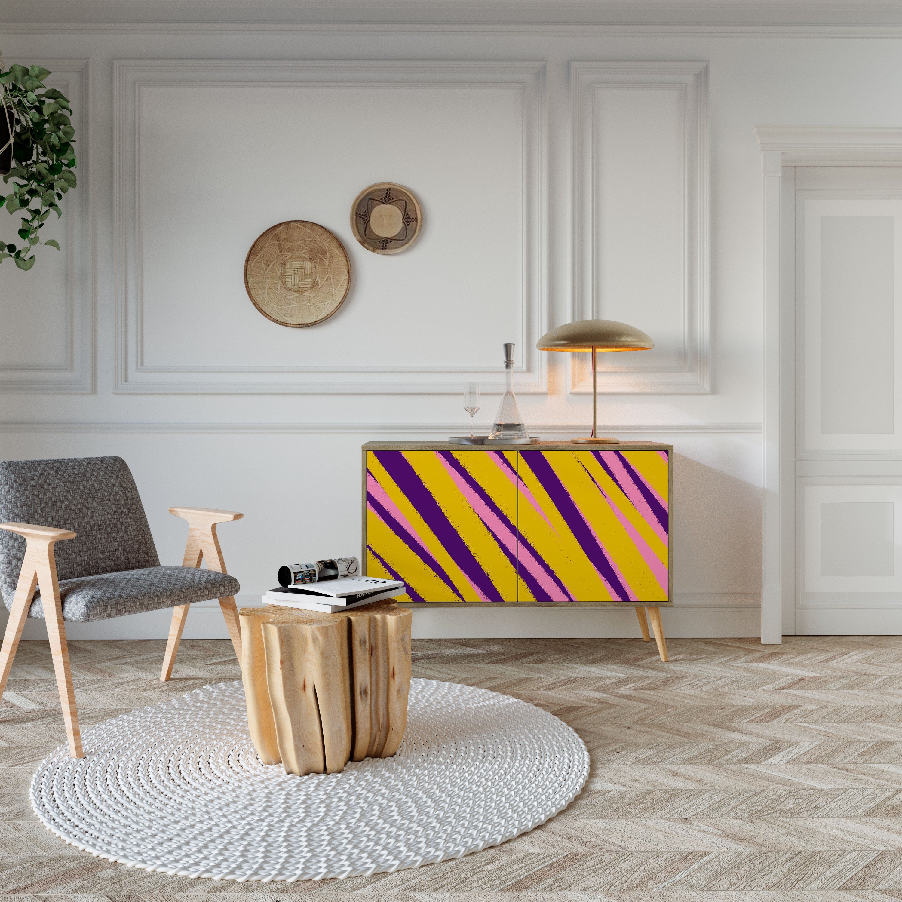 DREAMS COME TRUE 2-Door Sideboard in Oak Effect