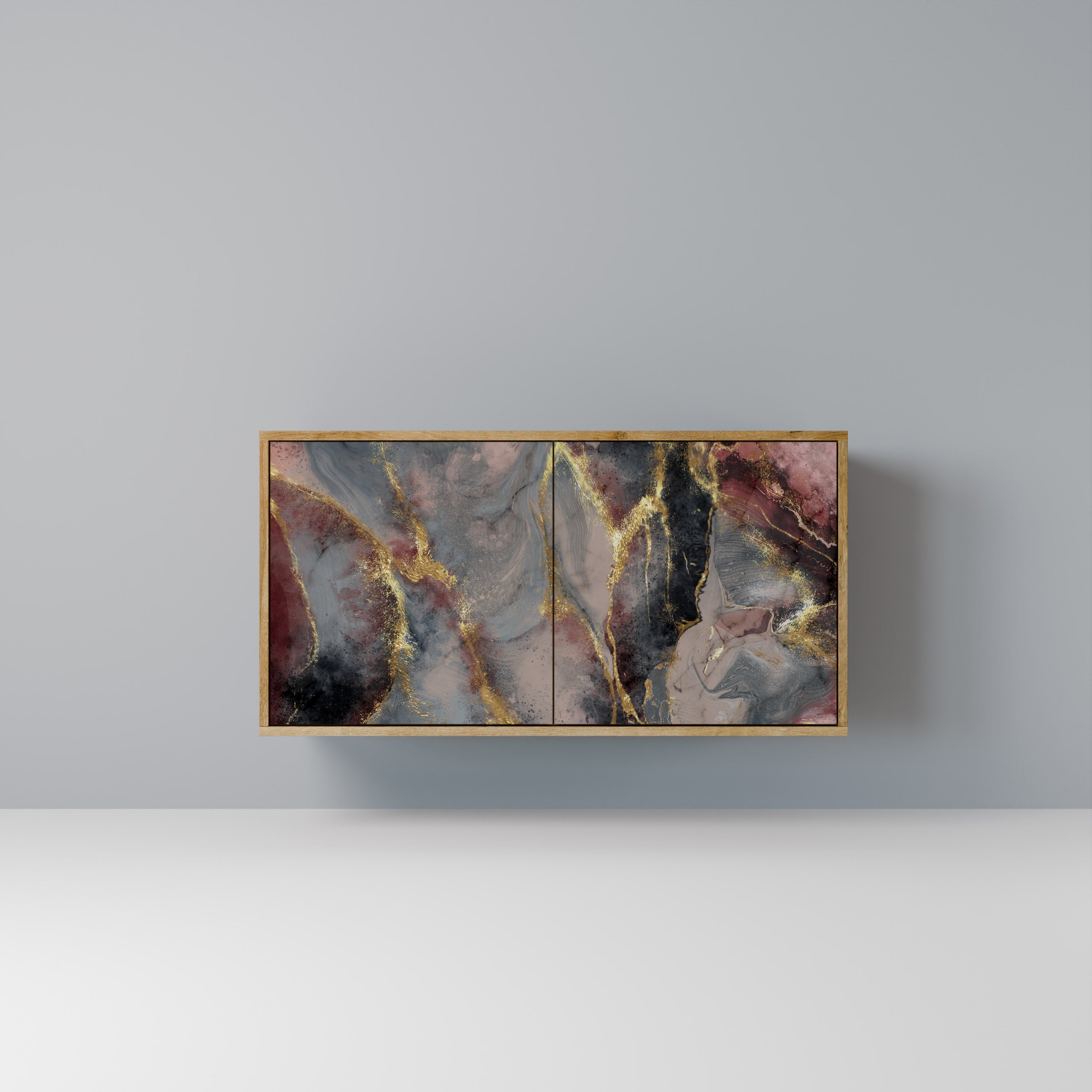 GOLDEN TIDES 2-Door Sideboard in Oak Effect