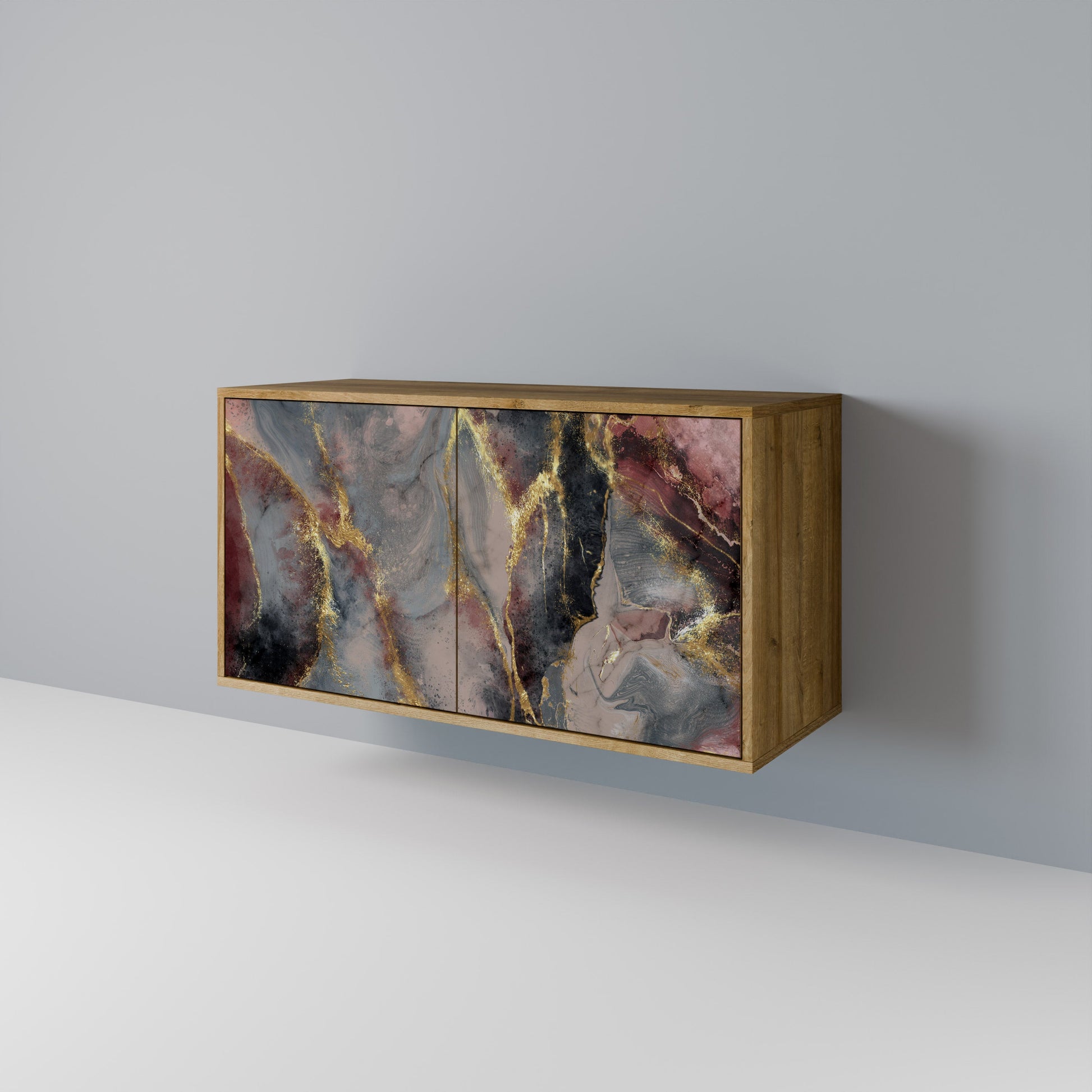 GOLDEN TIDES 2-Door Sideboard in Oak Effect