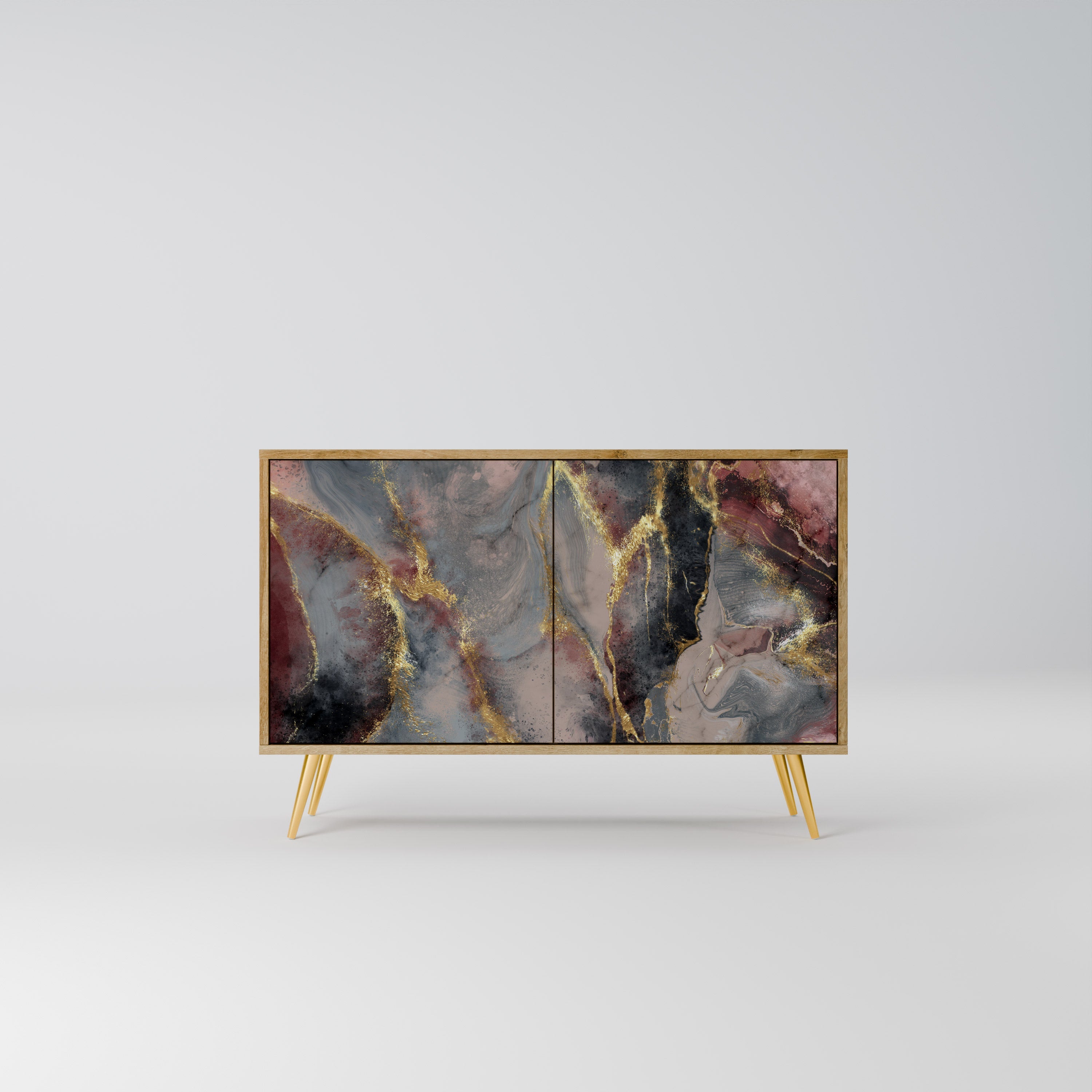 GOLDEN TIDES 2-Door Sideboard in Oak Effect