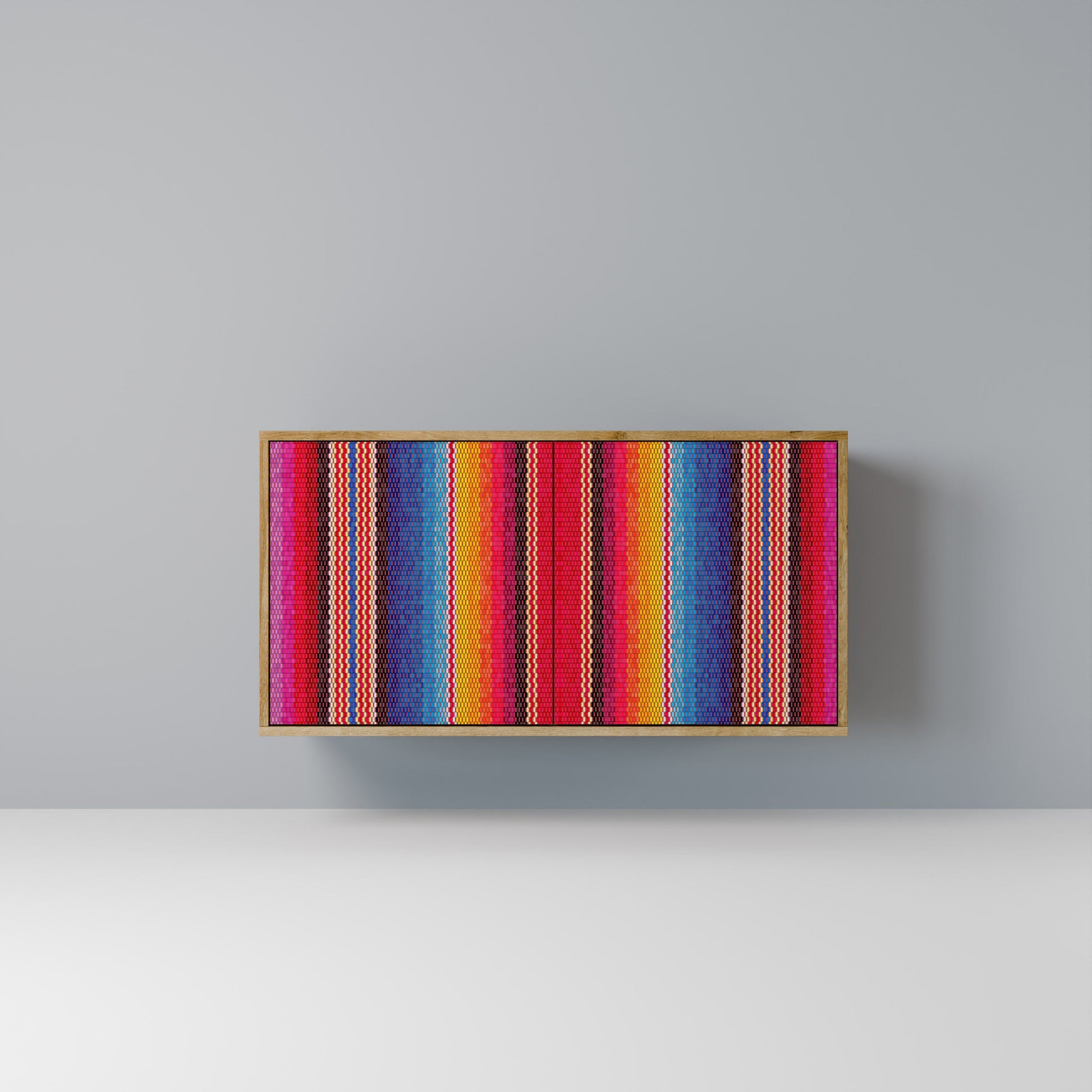 ETHNIC MEXICAN 2-Door Sideboard in Oak Effect