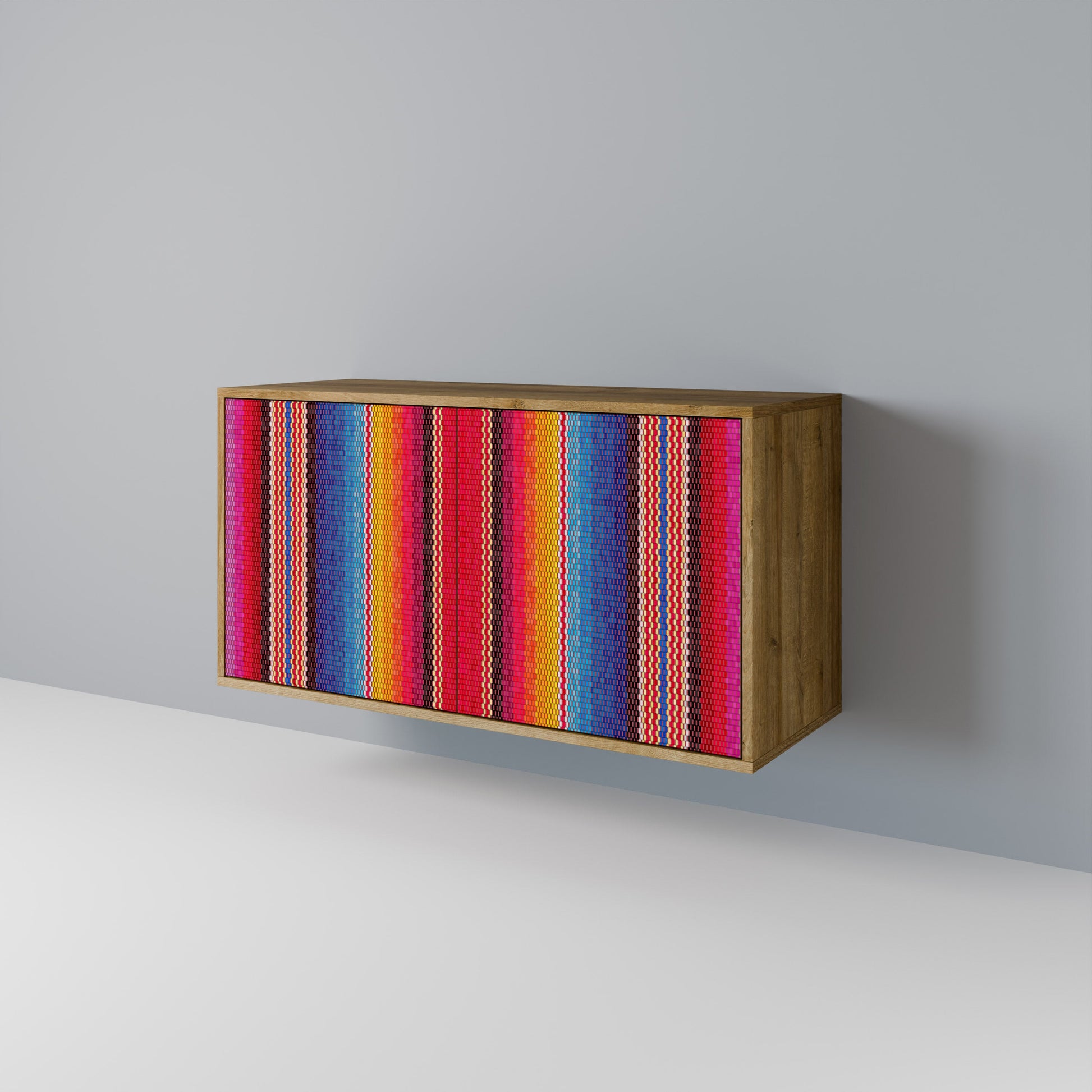 ETHNIC MEXICAN 2-Door Sideboard in Oak Effect