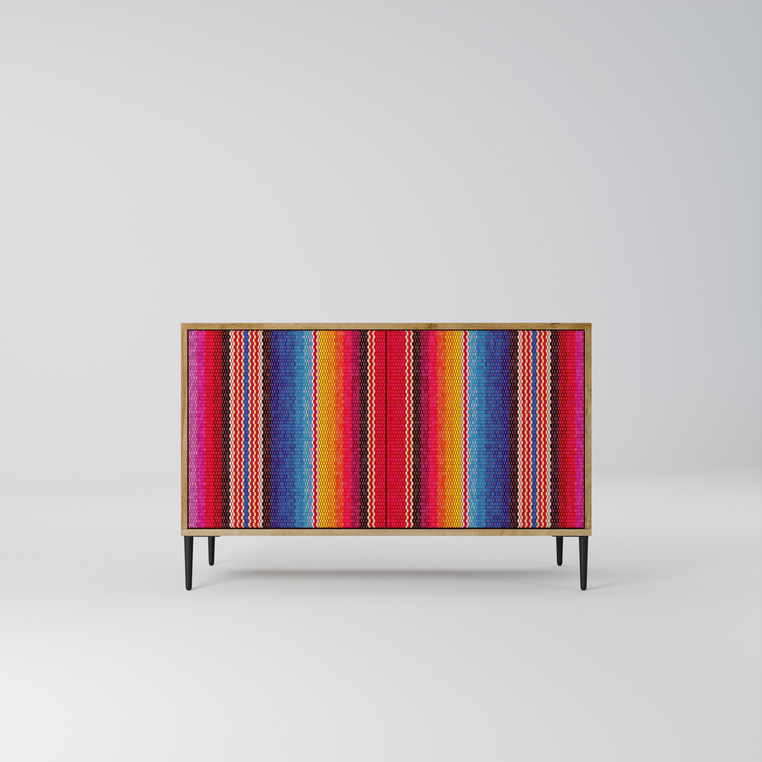 ETHNIC MEXICAN 2-Door Sideboard in Oak Effect