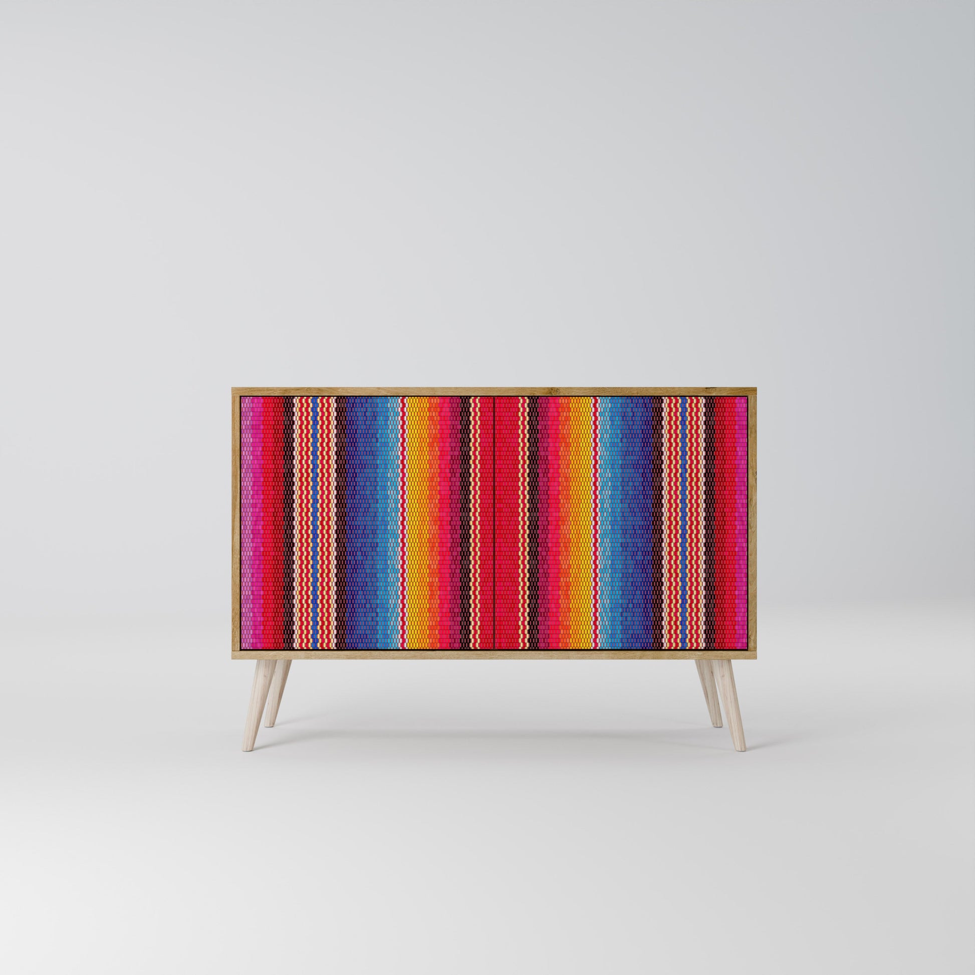 ETHNIC MEXICAN 2-Door Sideboard in Oak Effect