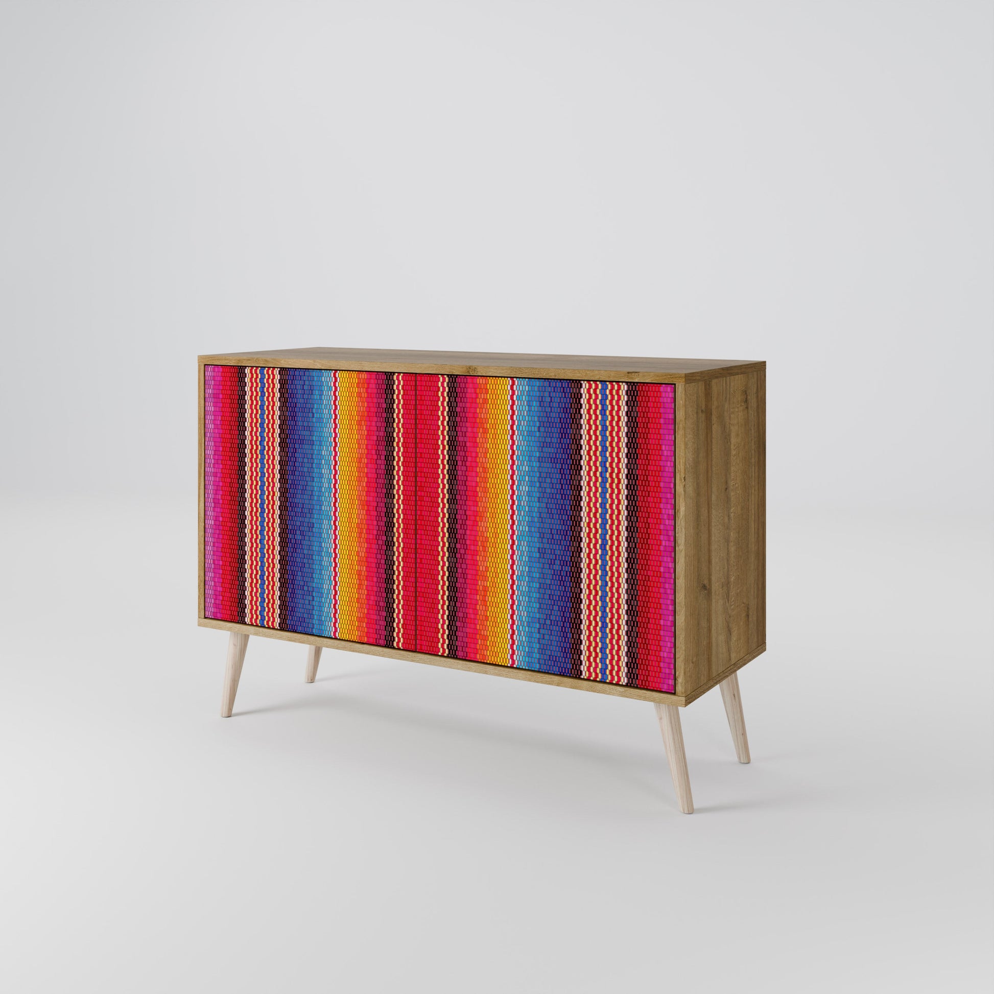ETHNIC MEXICAN 2-Door Sideboard in Oak Effect