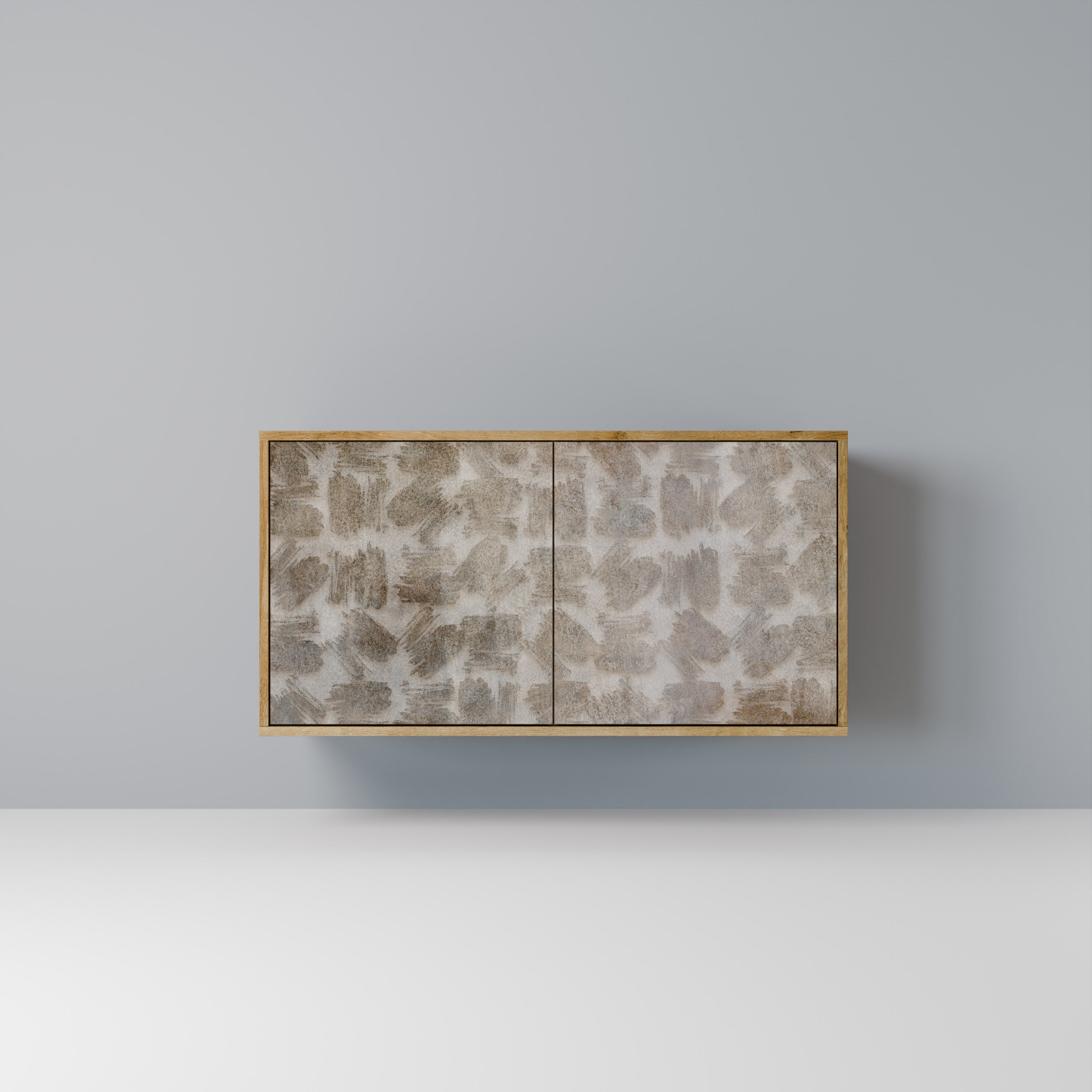 SLIGHTLY BLURRED 2-Door Sideboard in Oak Effect