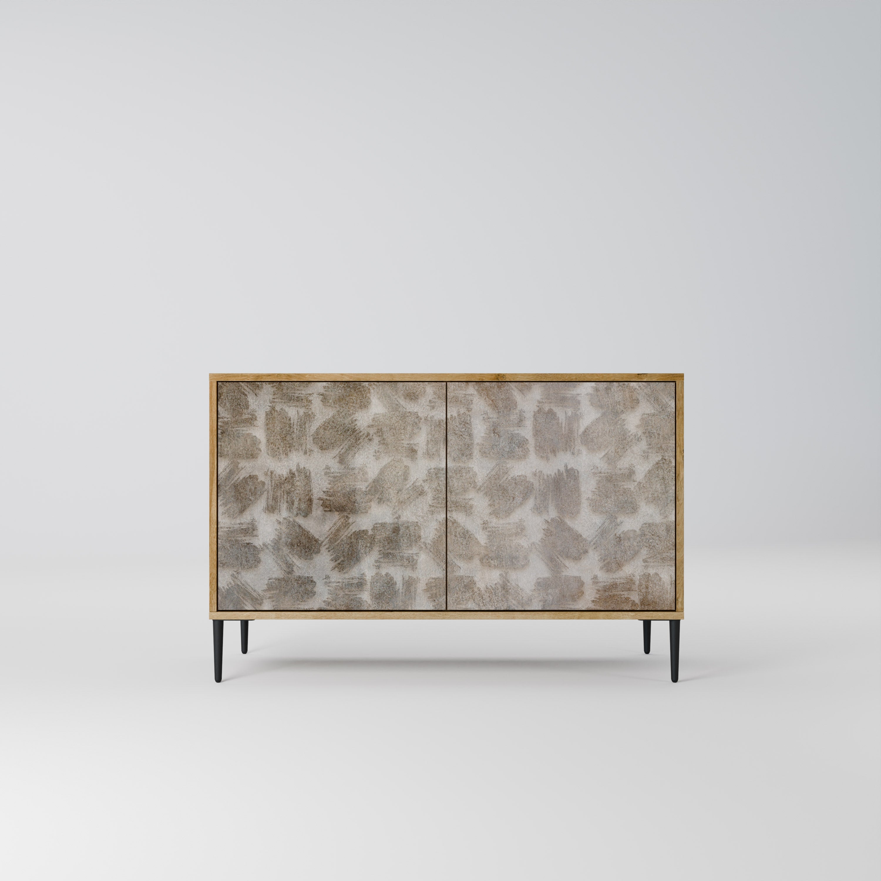 SLIGHTLY BLURRED 2-Door Sideboard in Oak Effect