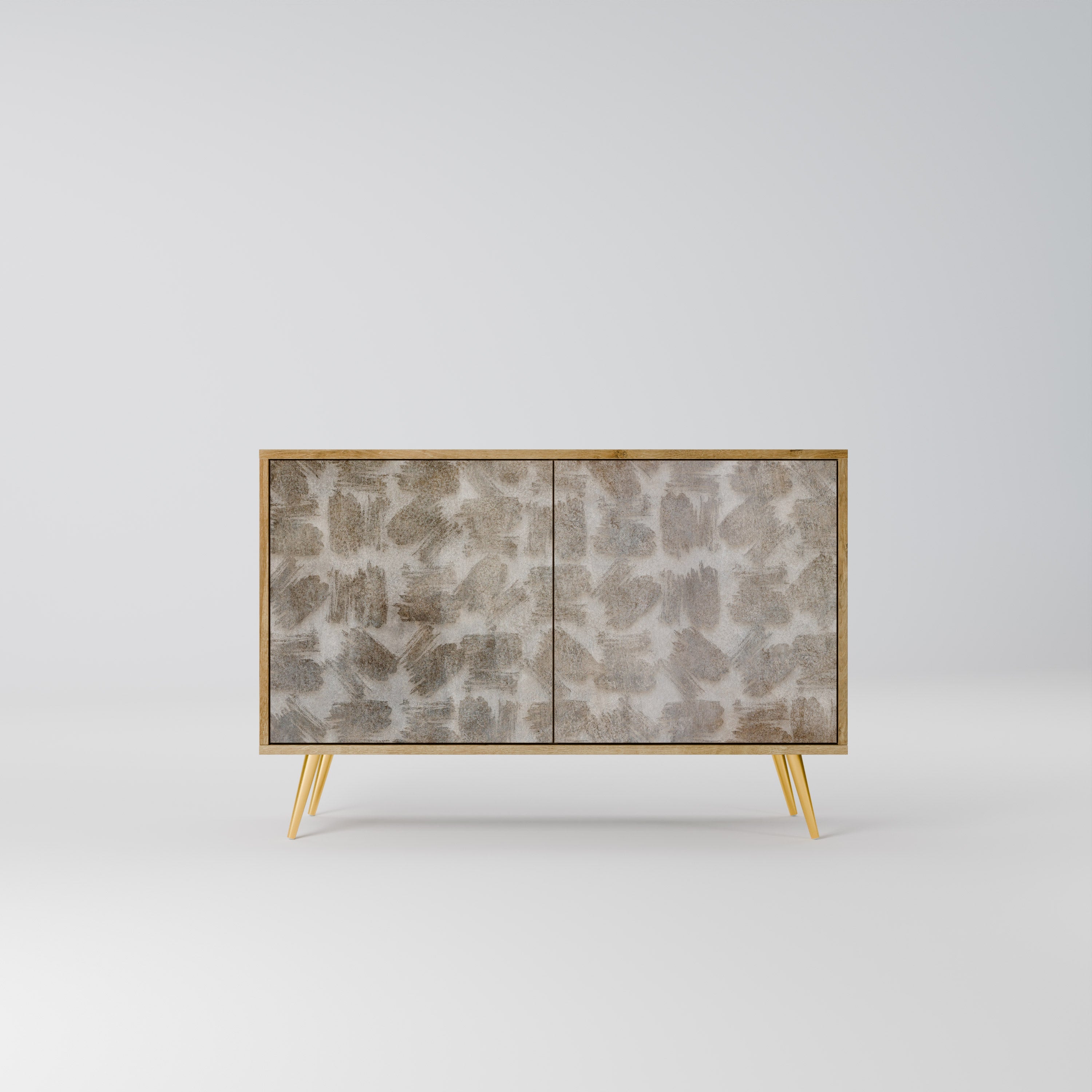 SLIGHTLY BLURRED 2-Door Sideboard in Oak Effect