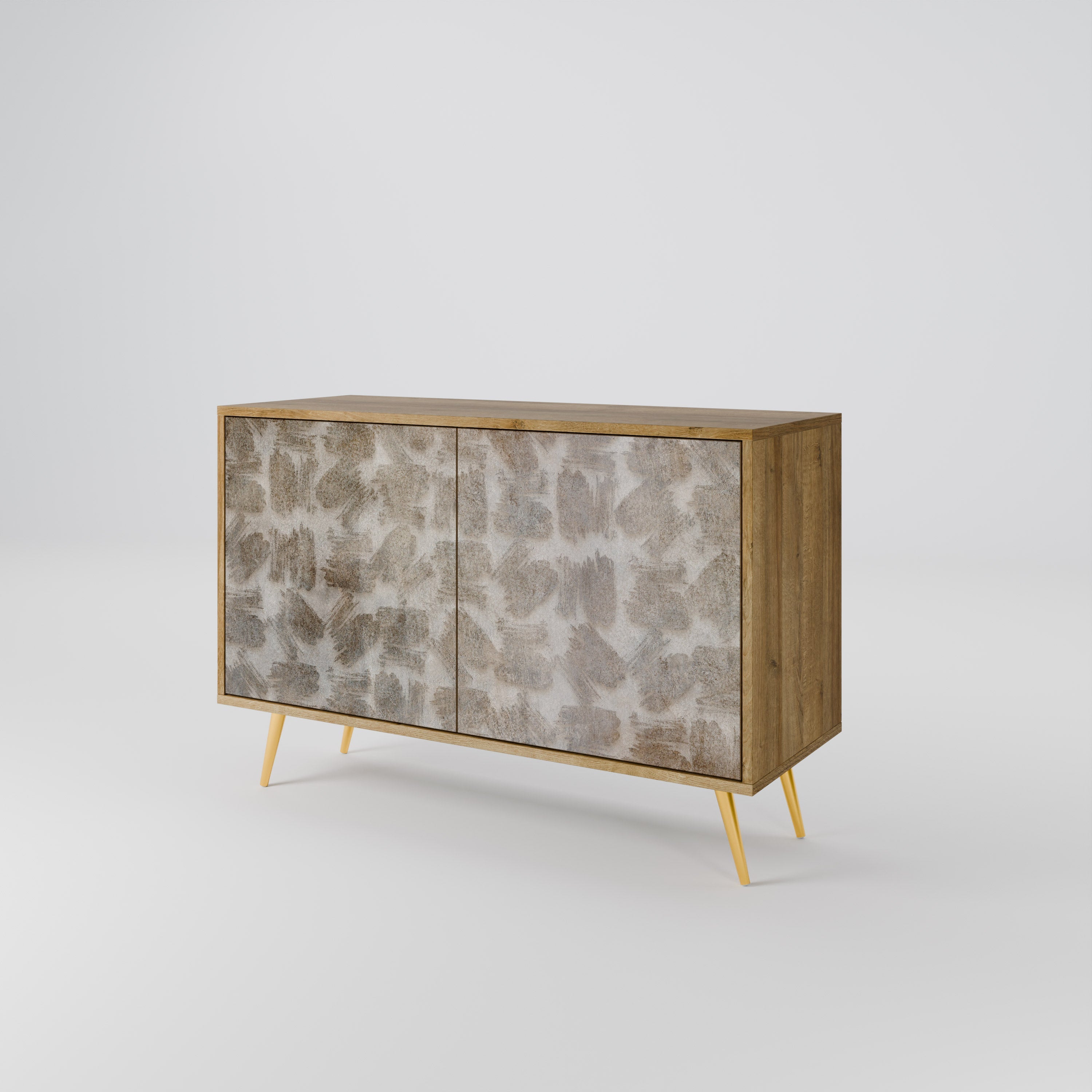 SLIGHTLY BLURRED 2-Door Sideboard in Oak Effect