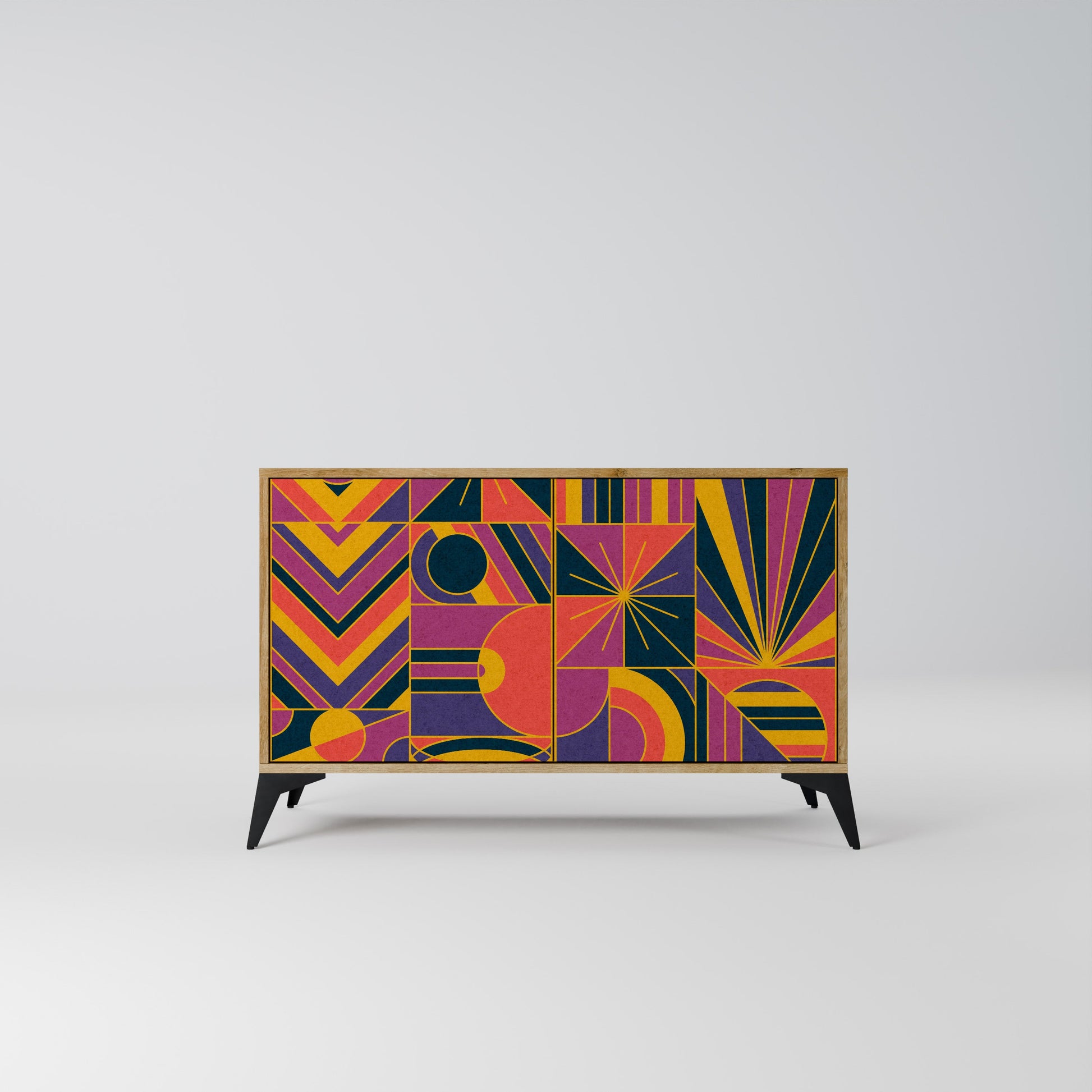 ELECTRIC PATTERNS 2-Door Sideboard in Oak Effect
