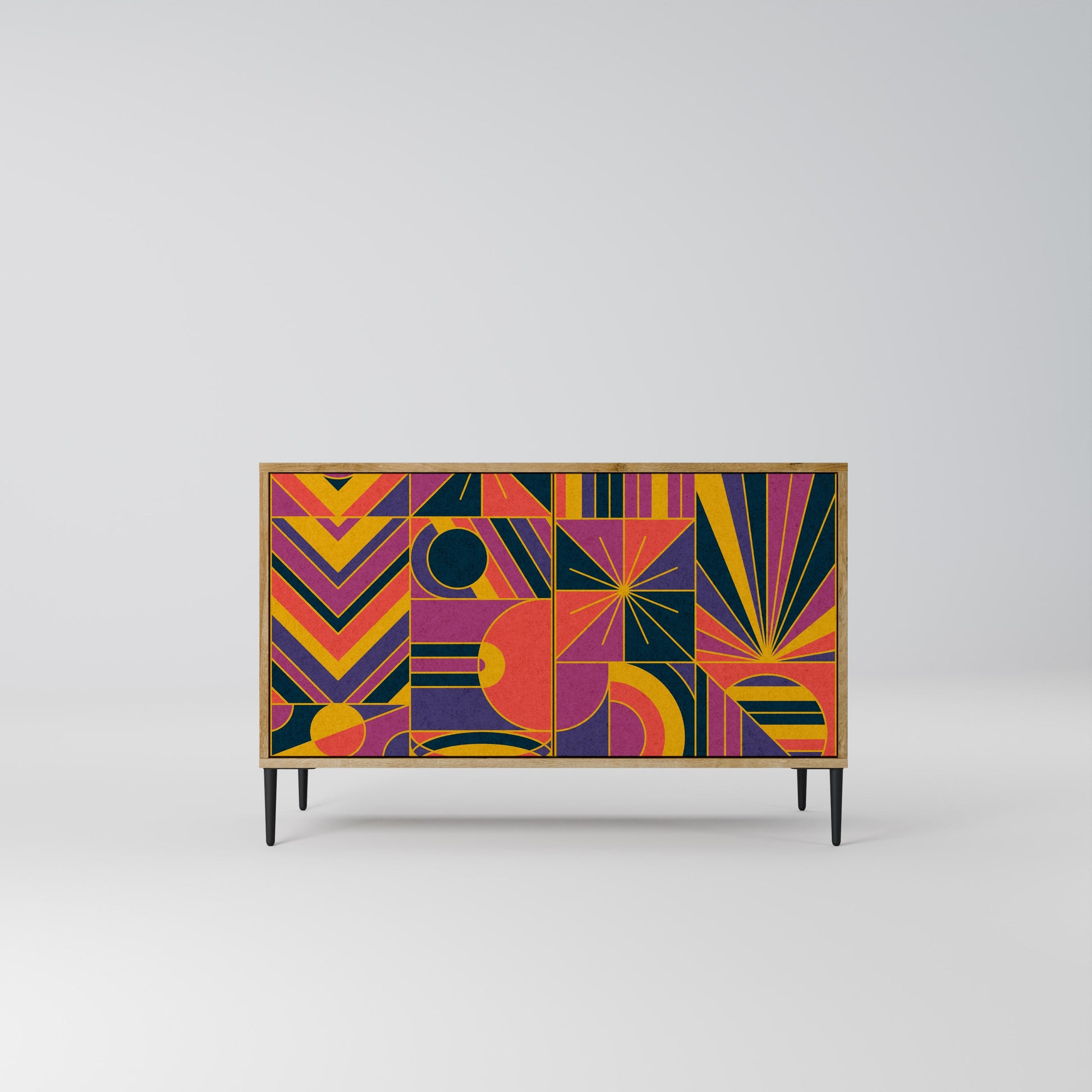 ELECTRIC PATTERNS 2-Door Sideboard in Oak Effect