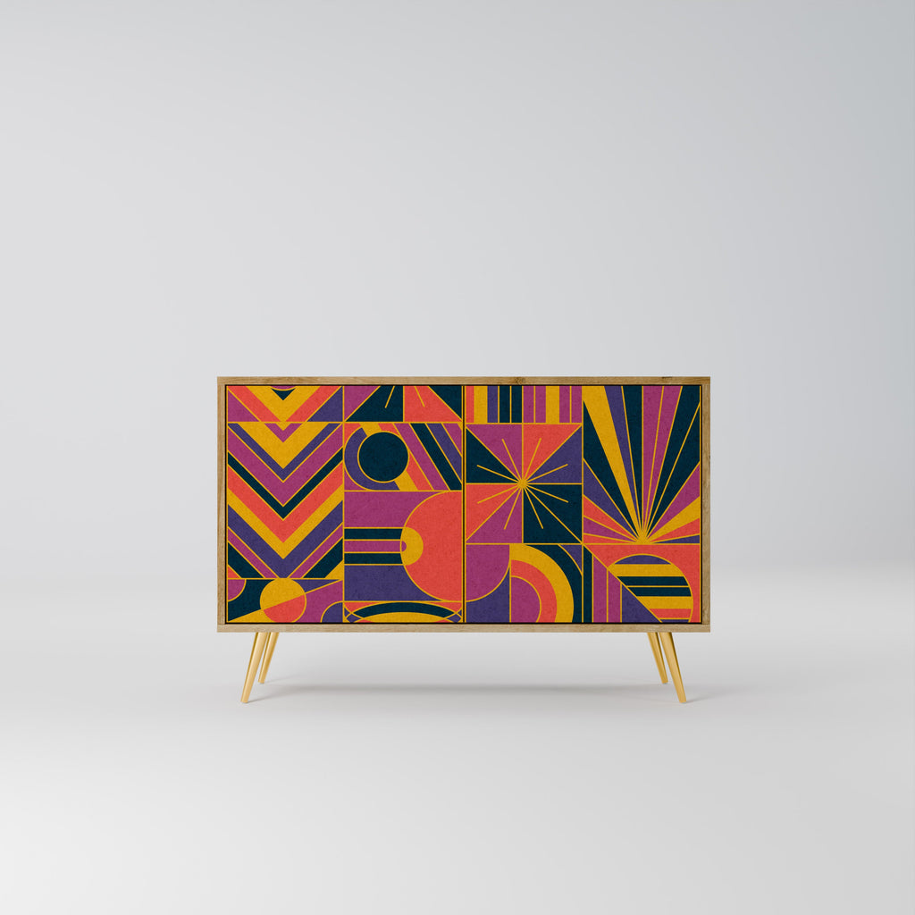 ELECTRIC PATTERNS 2-Door Sideboard in Oak Effect