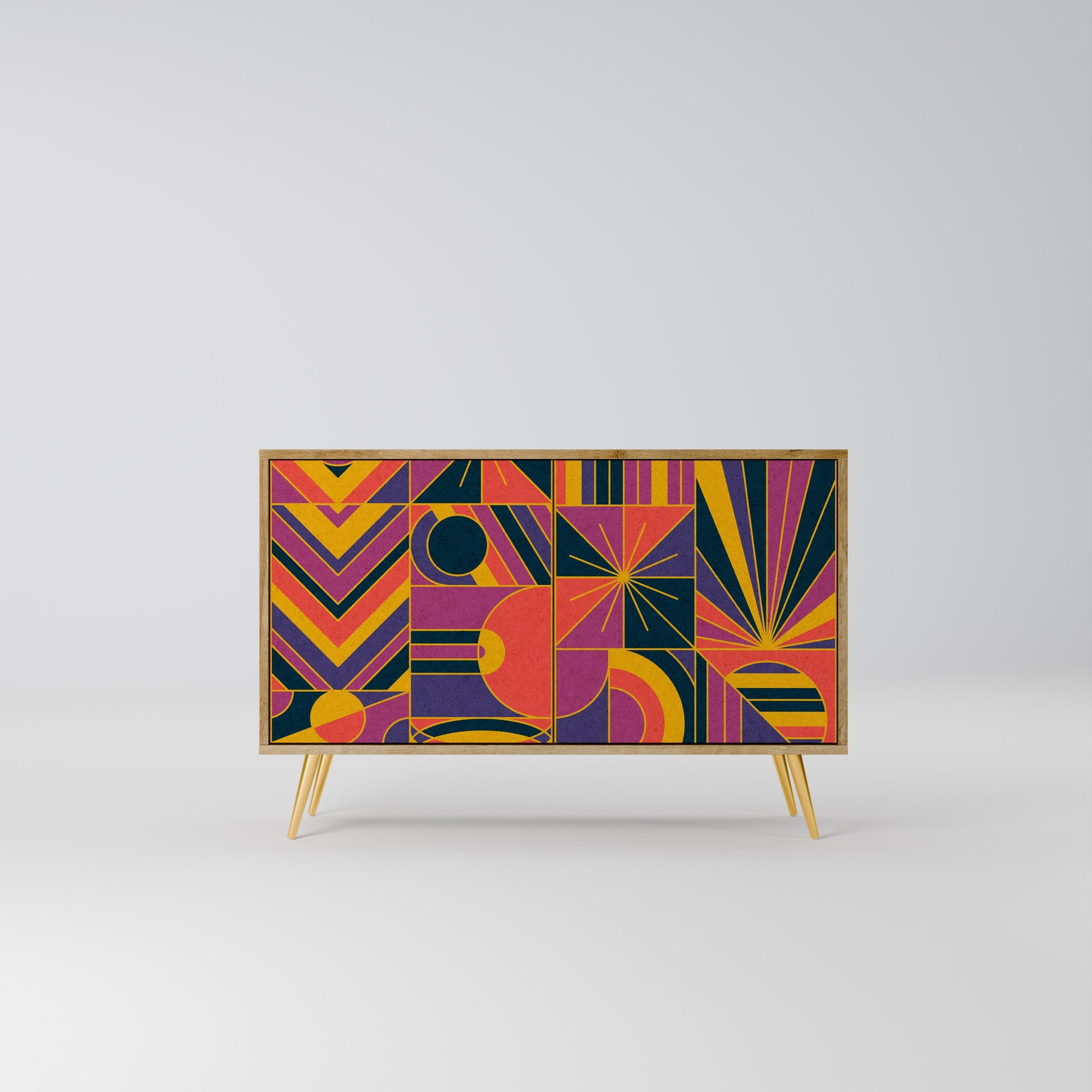 ELECTRIC PATTERNS 2-Door Sideboard in Oak Effect