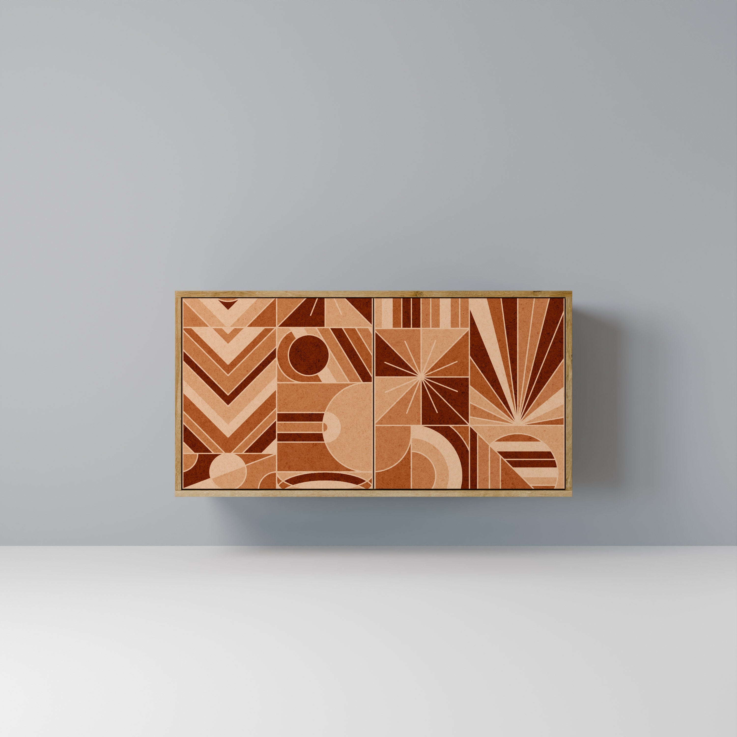 PRISM MOSAIC 2-Door Sideboard in Oak Effect