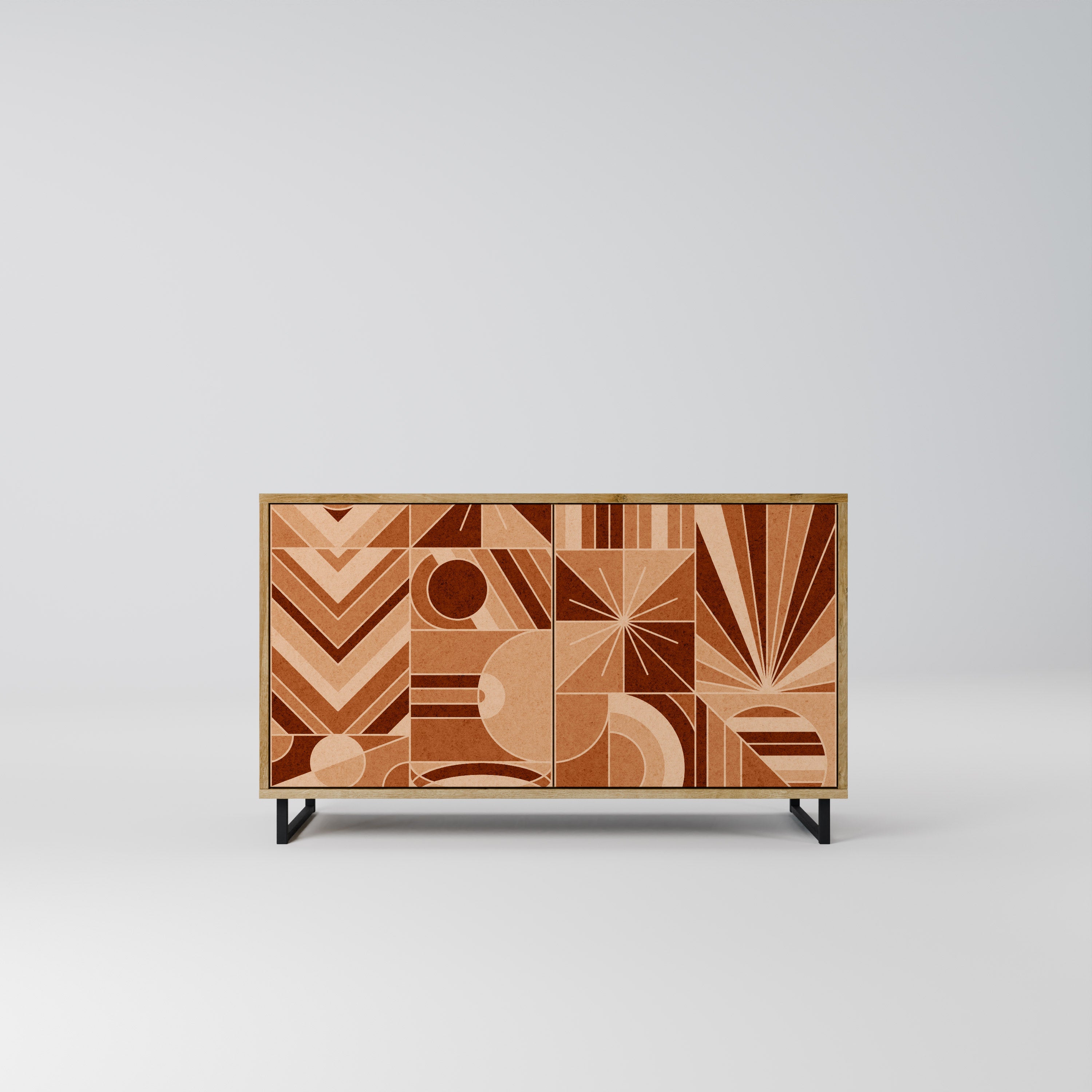 PRISM MOSAIC 2-Door Sideboard in Oak Effect