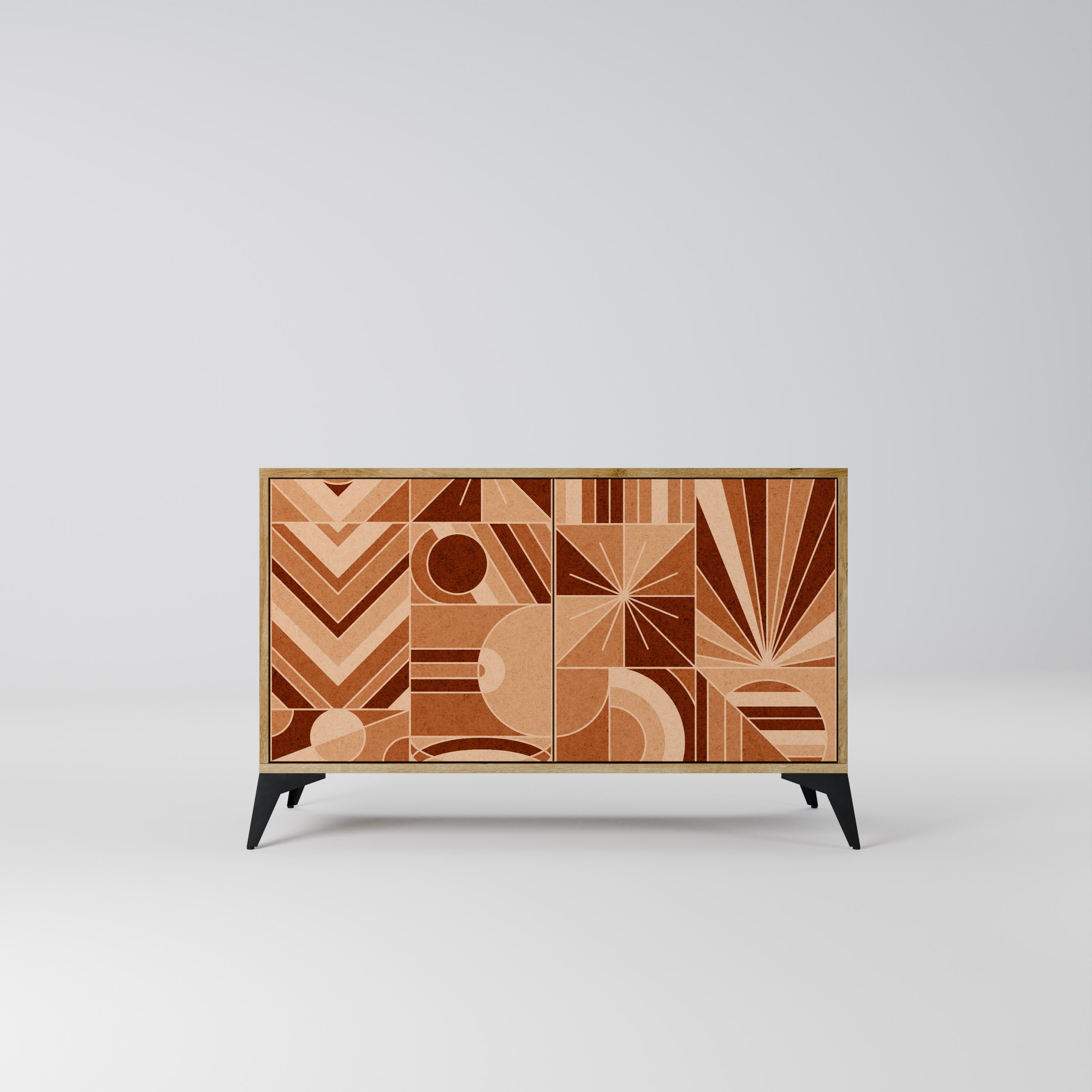 PRISM MOSAIC 2-Door Sideboard in Oak Effect