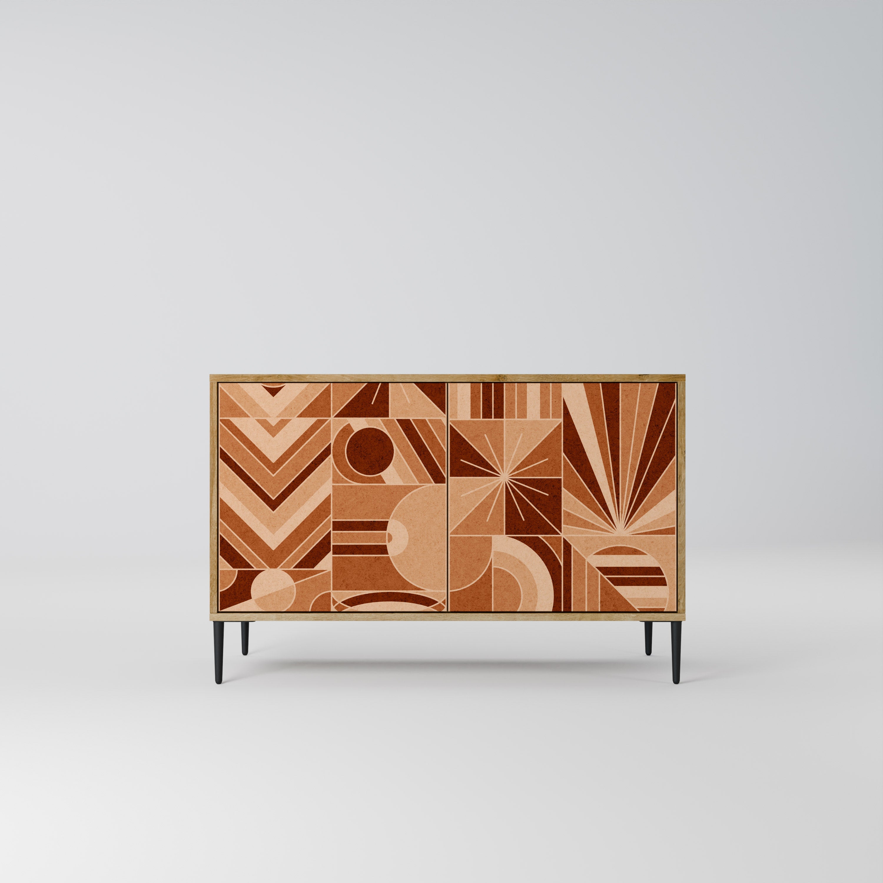 PRISM MOSAIC 2-Door Sideboard in Oak Effect
