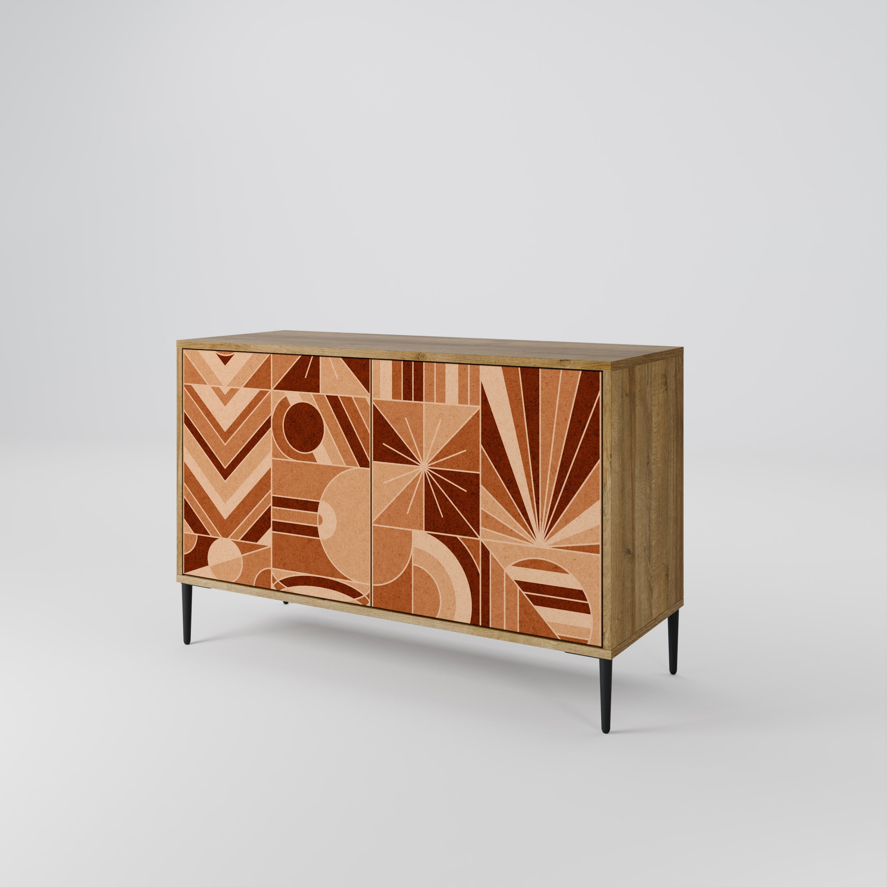 PRISM MOSAIC 2-Door Sideboard in Oak Effect