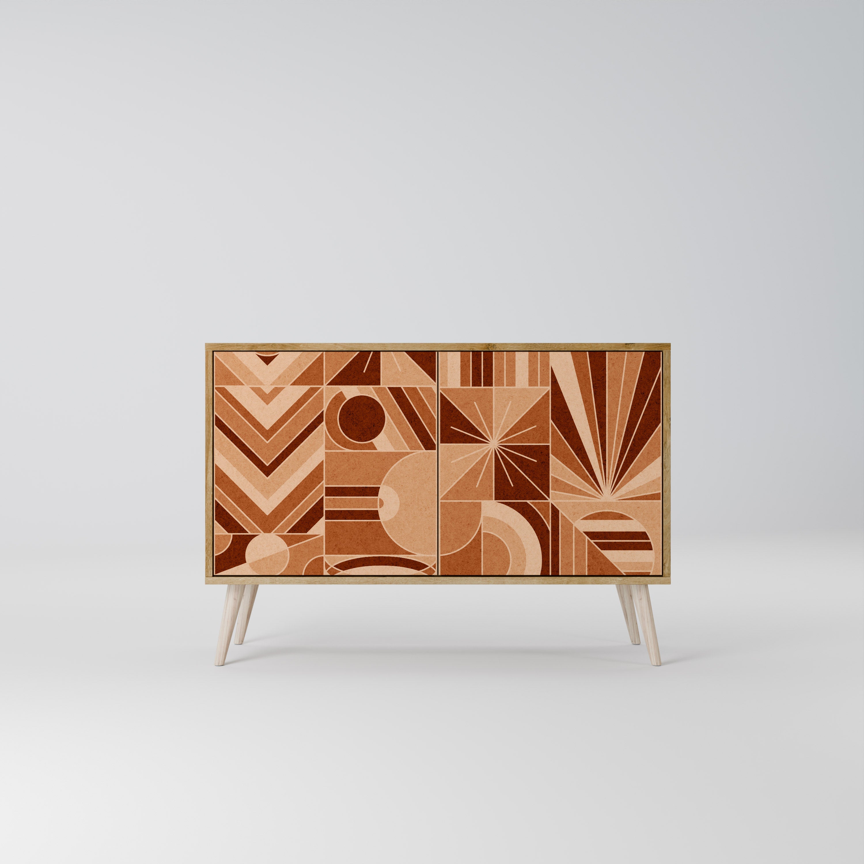 PRISM MOSAIC 2-Door Sideboard in Oak Effect
