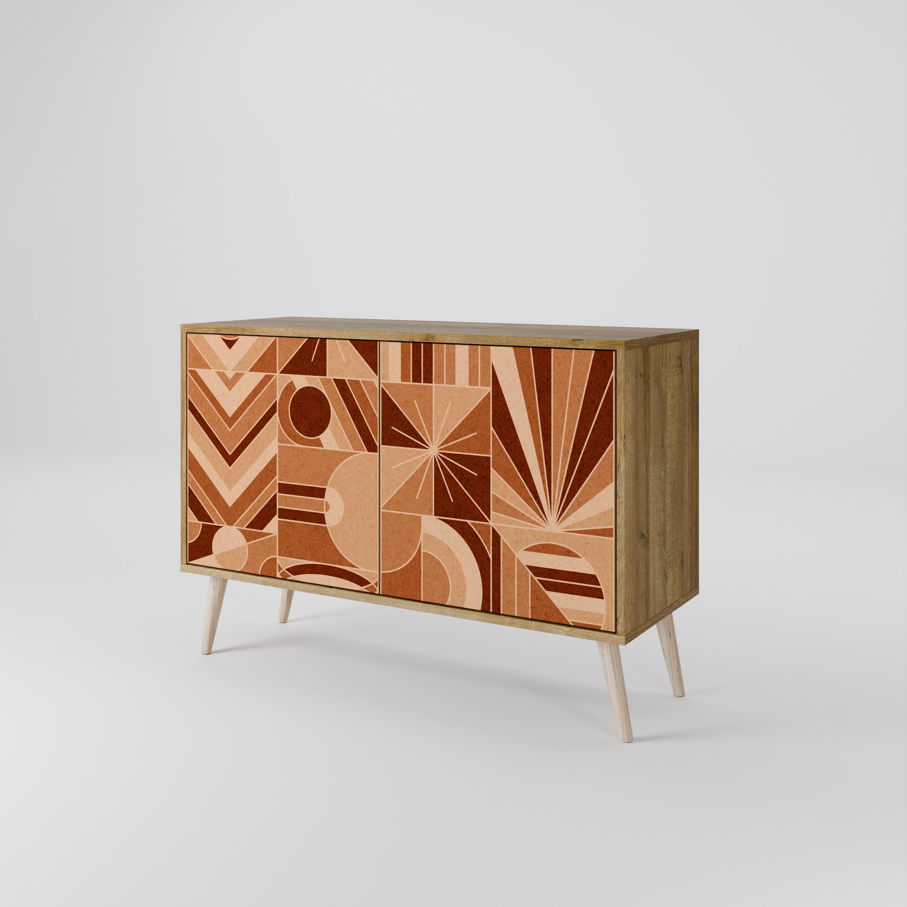 PRISM MOSAIC 2-Door Sideboard in Oak Effect
