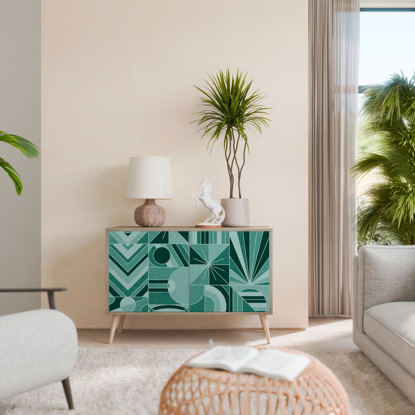 HARMONIC GRID 2-Door Sideboard