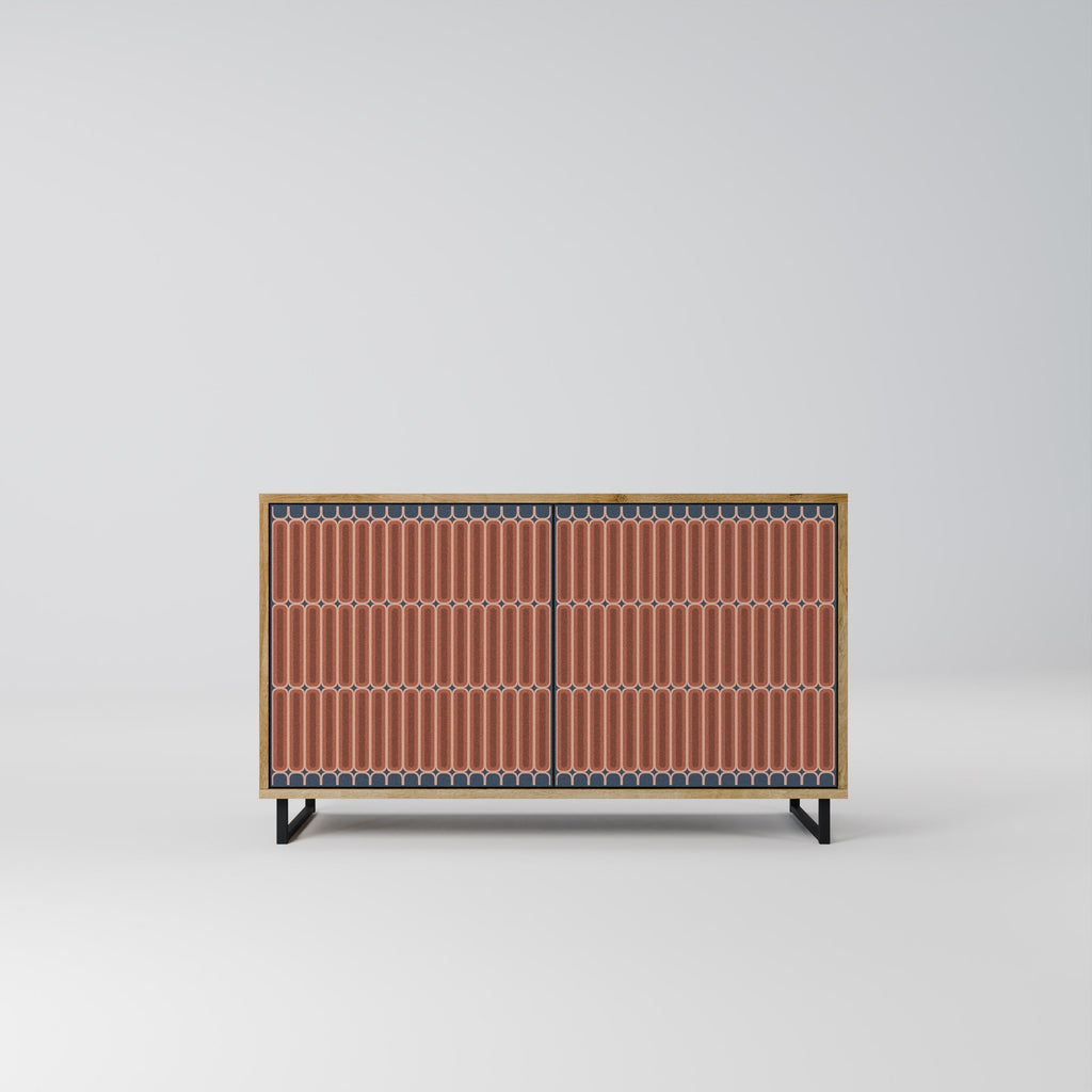 HYPNOTIC GATE 2-Door Sideboard in Oak Effect