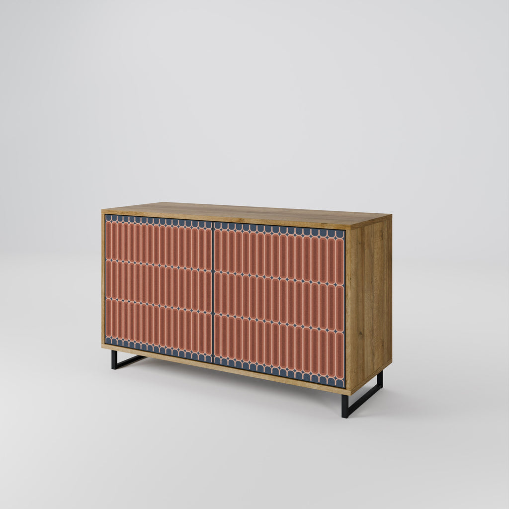 HYPNOTIC GATE 2-Door Sideboard in Oak Effect