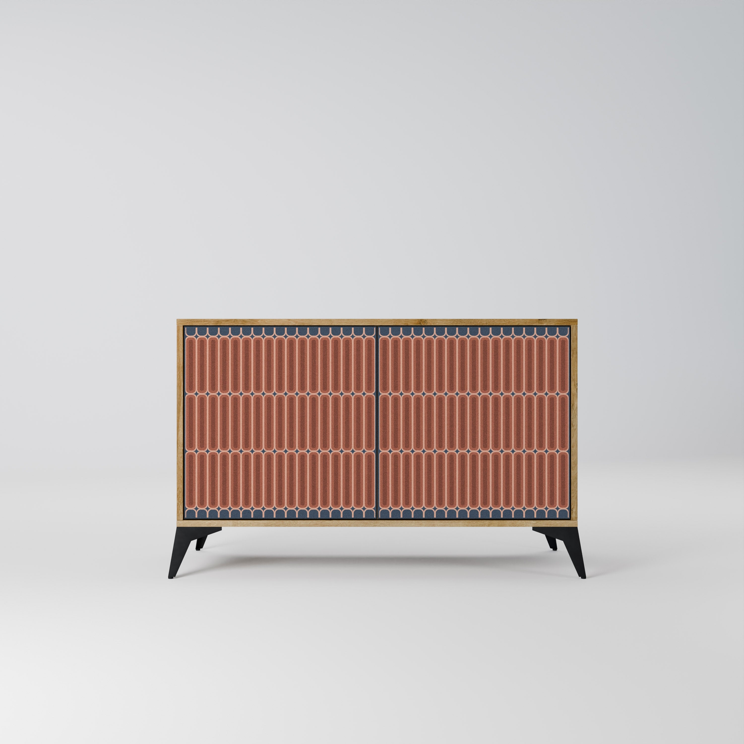 HYPNOTIC GATE 2-Door Sideboard in Oak Effect