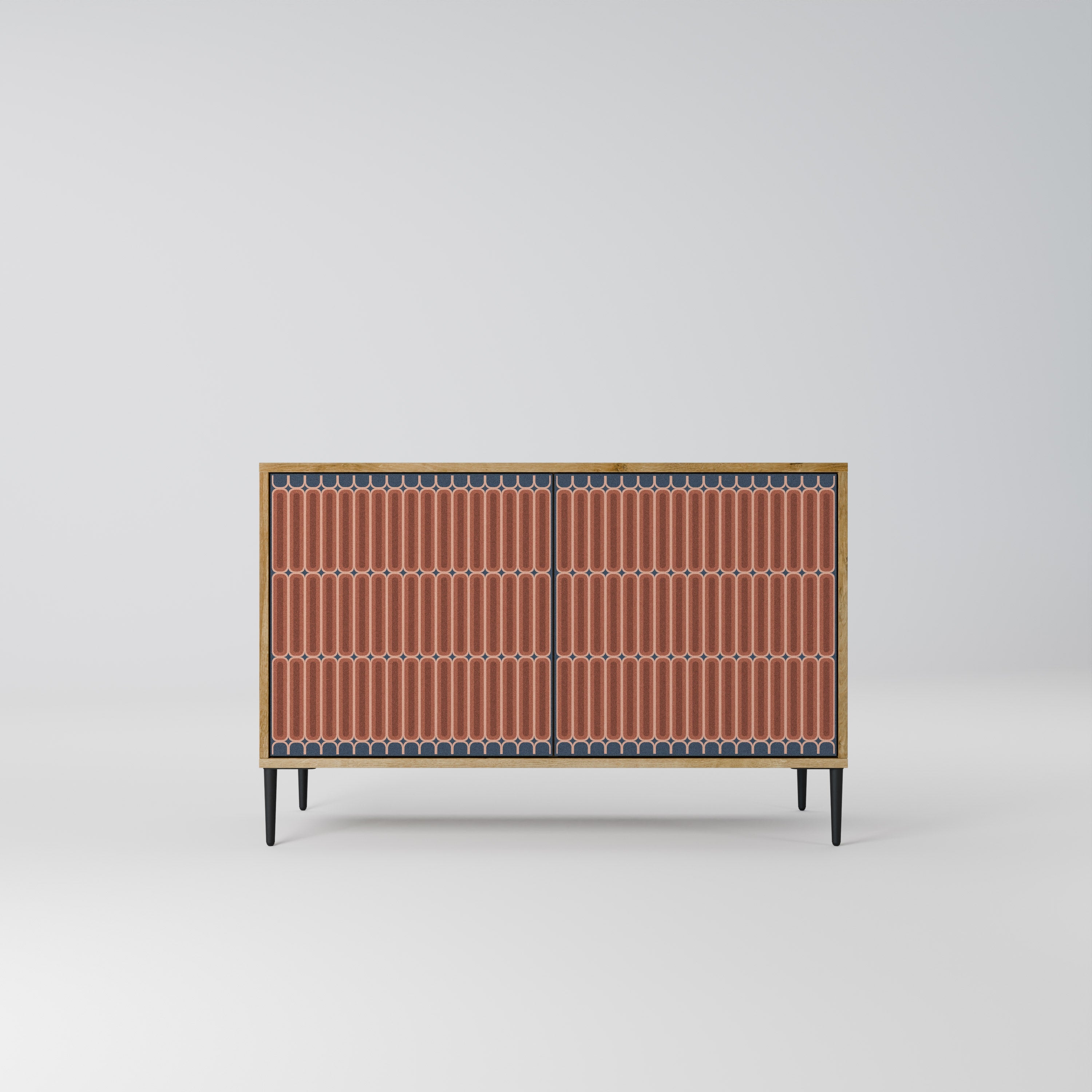 HYPNOTIC GATE 2-Door Sideboard in Oak Effect