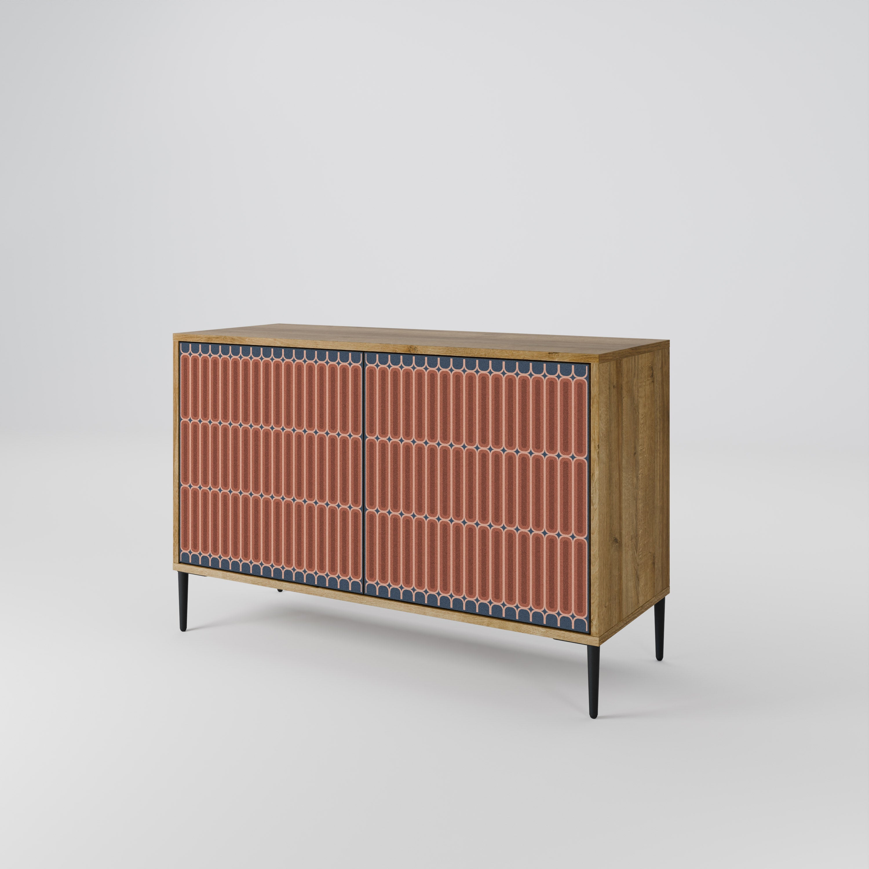 HYPNOTIC GATE 2-Door Sideboard in Oak Effect