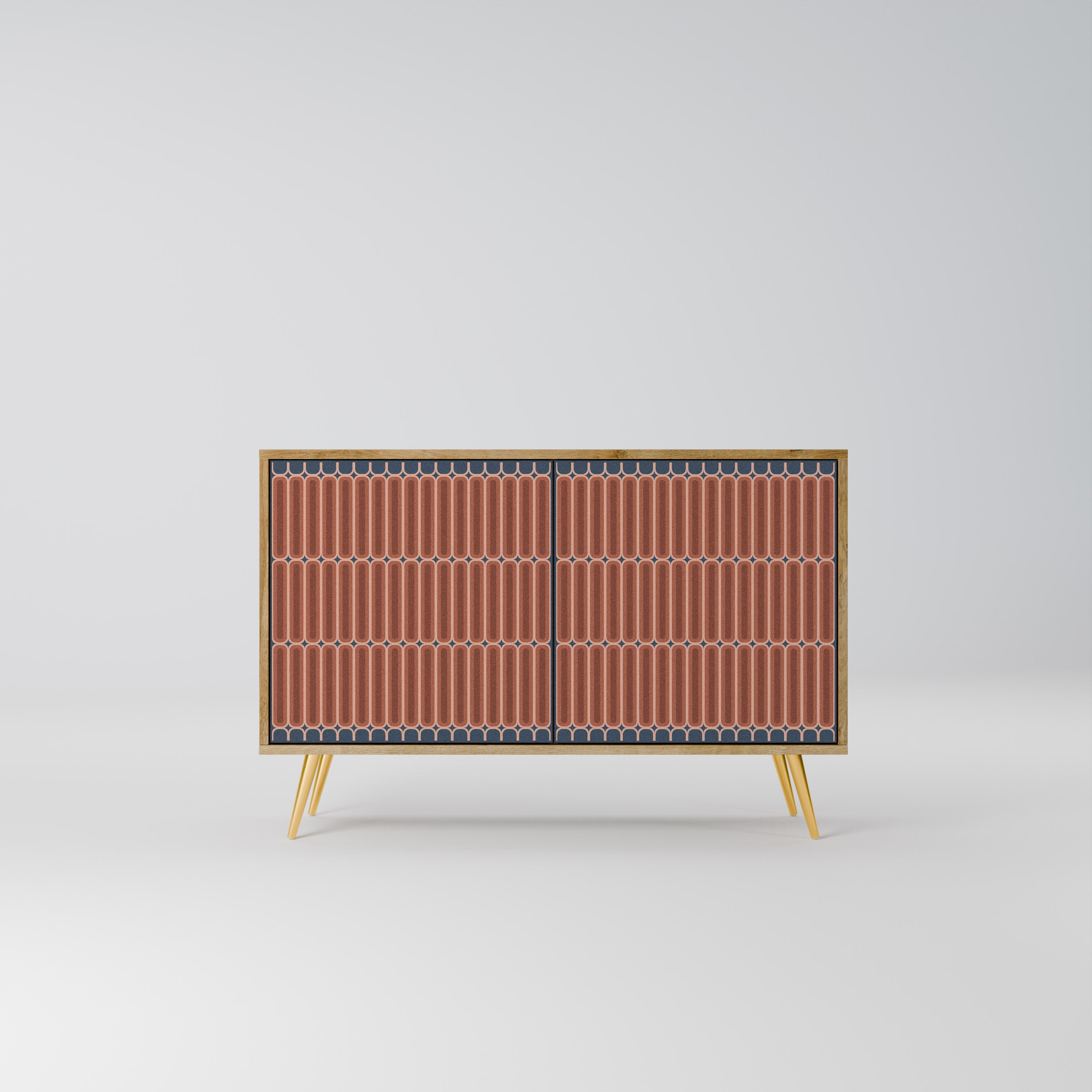 HYPNOTIC GATE 2-Door Sideboard in Oak Effect