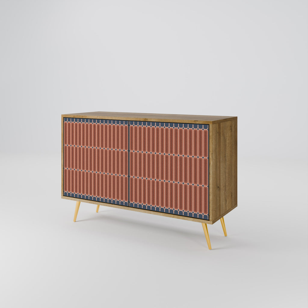 HYPNOTIC GATE 2-Door Sideboard in Oak Effect