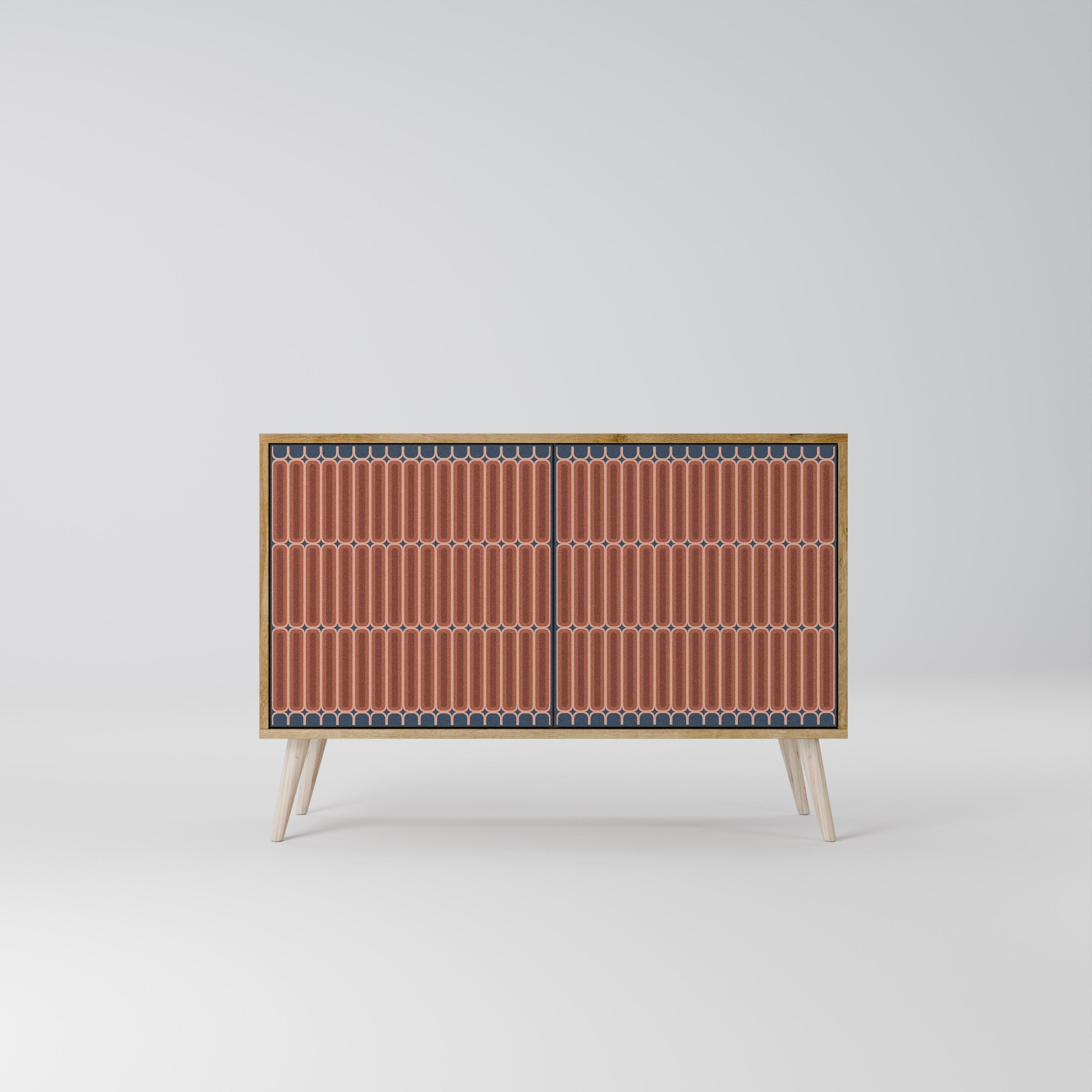 HYPNOTIC GATE 2-Door Sideboard in Oak Effect