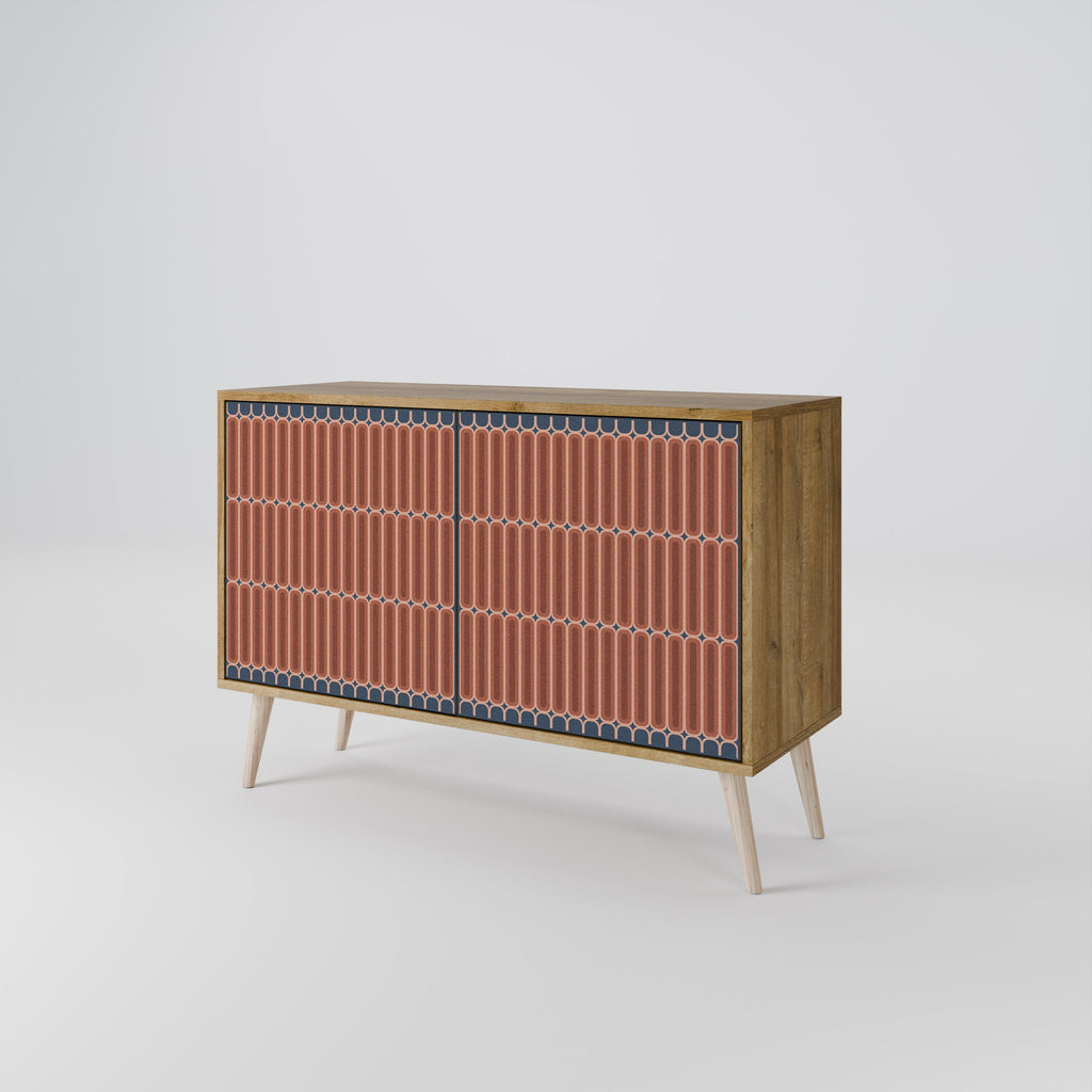 HYPNOTIC GATE 2-Door Sideboard in Oak Effect