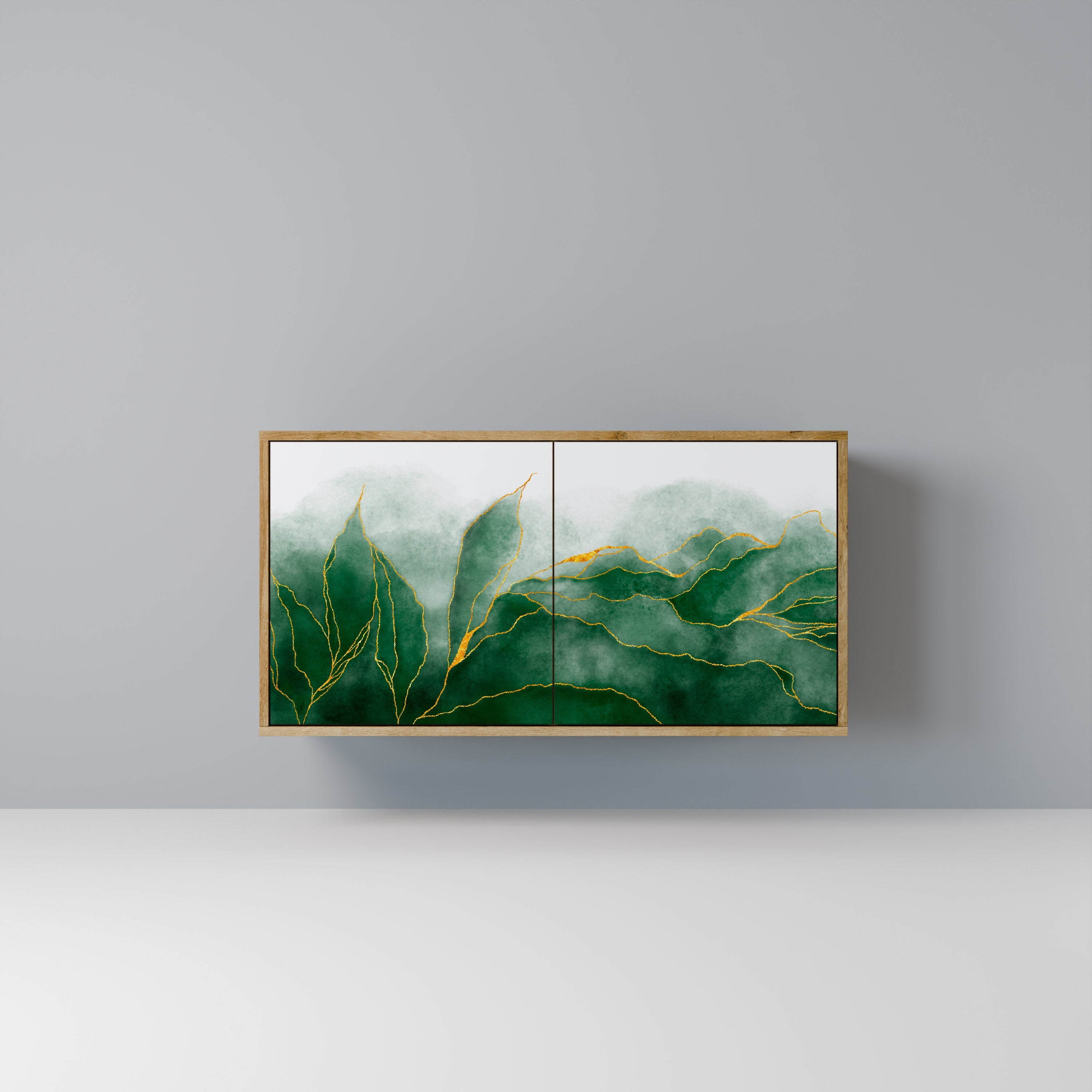 EXPENSIVE NATURE 2-Door Sideboard in Oak Effect