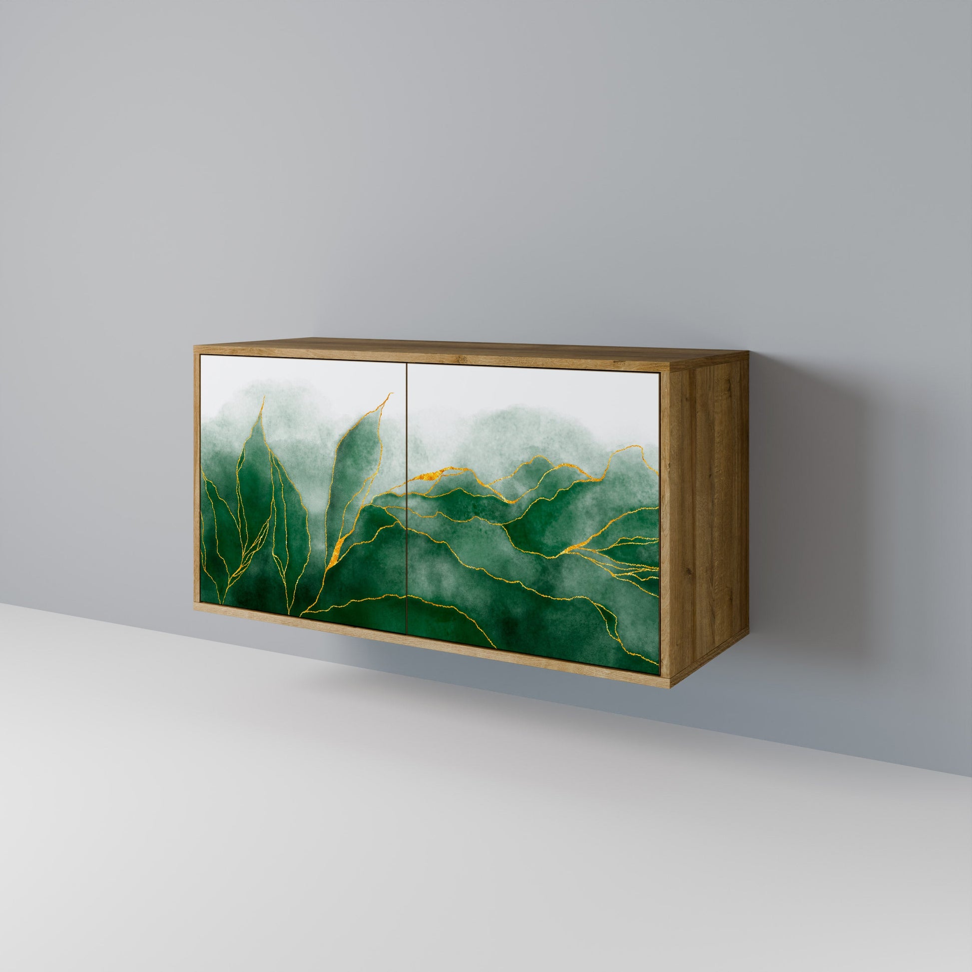 Buffet 2 portes effet chêne de la collection EXPENSIVE NATURE