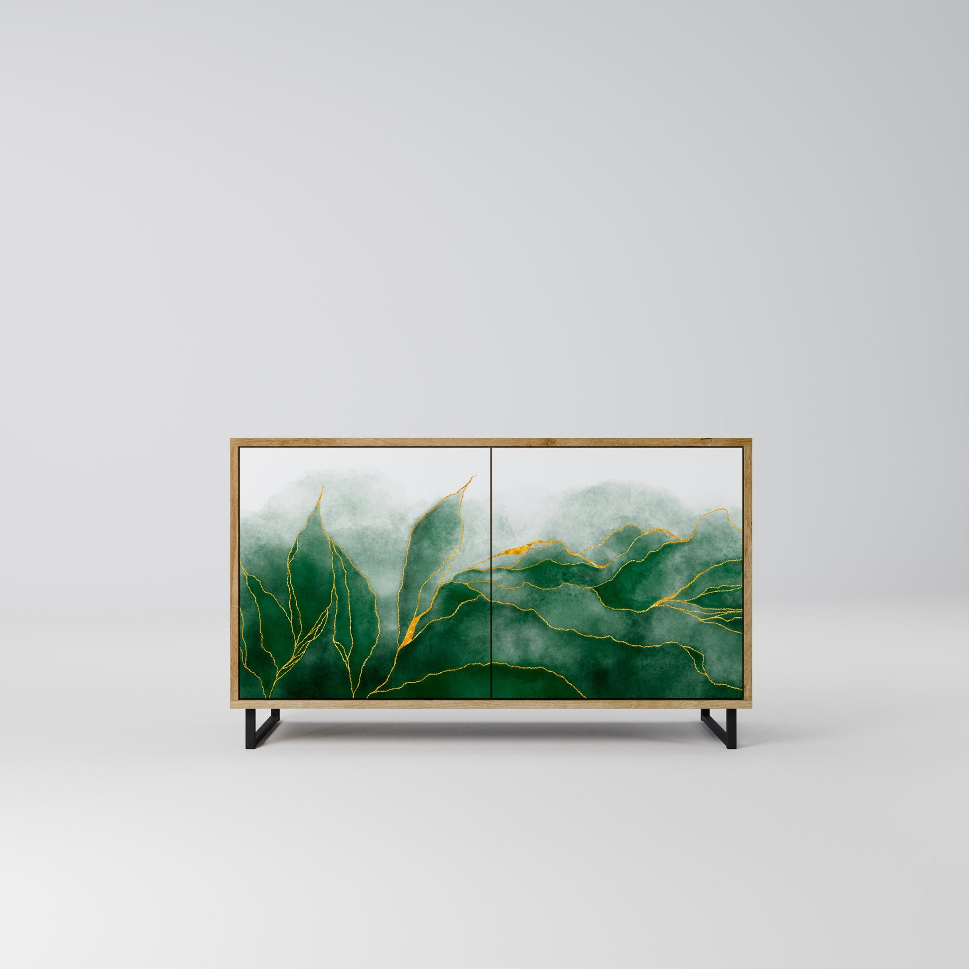 Buffet 2 portes effet chêne de la collection EXPENSIVE NATURE