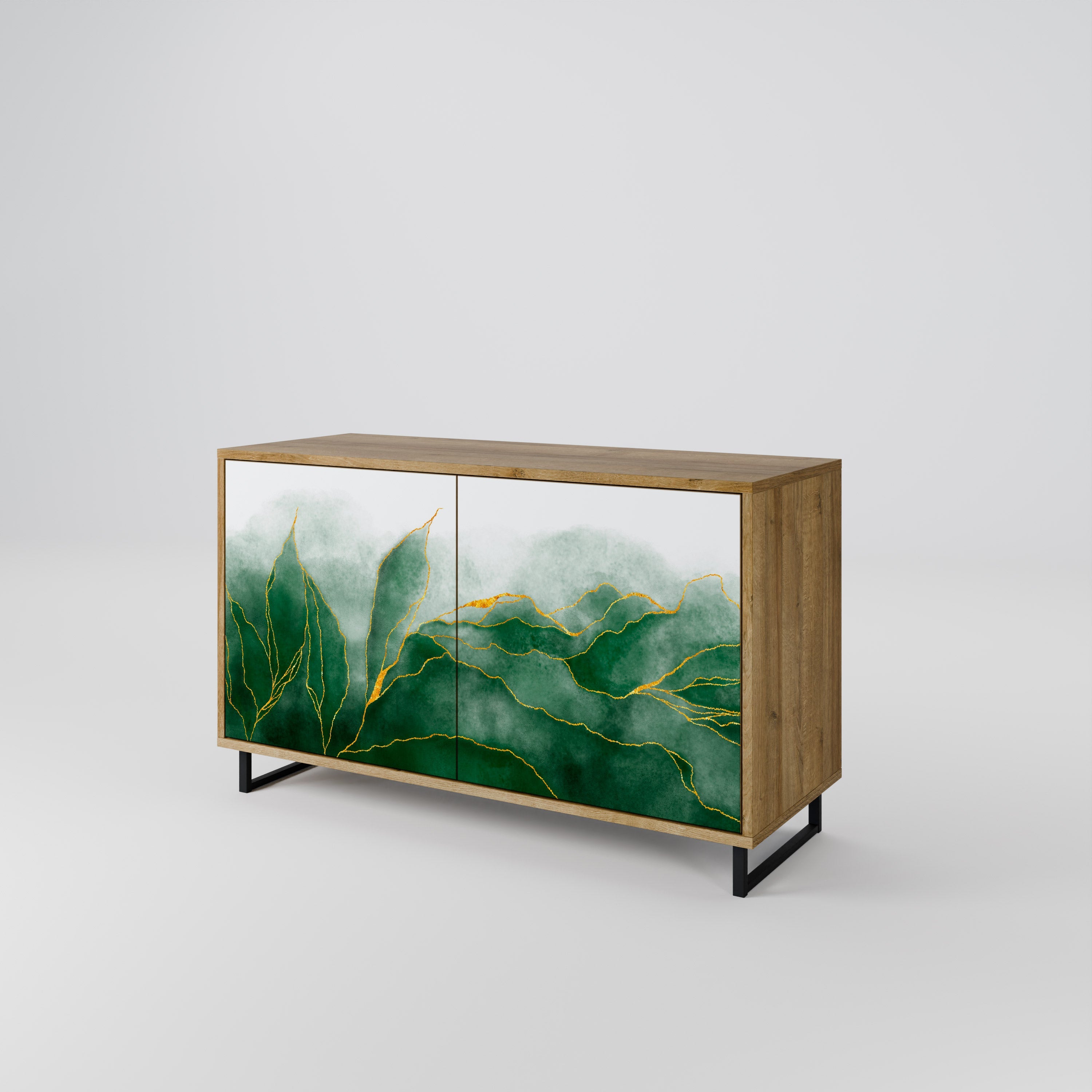 EXPENSIVE NATURE 2-Door Sideboard in Oak Effect