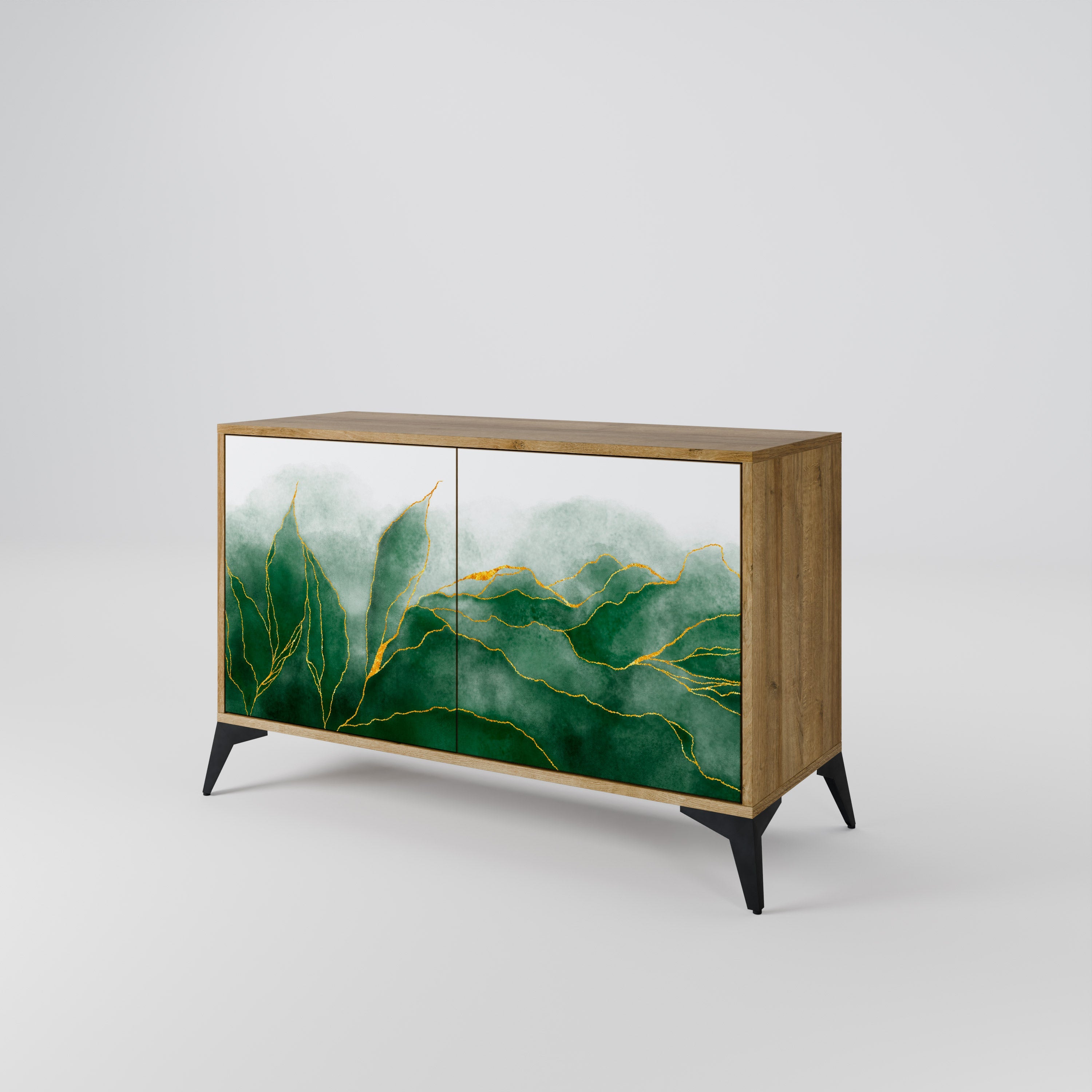 EXPENSIVE NATURE 2-Door Sideboard in Oak Effect